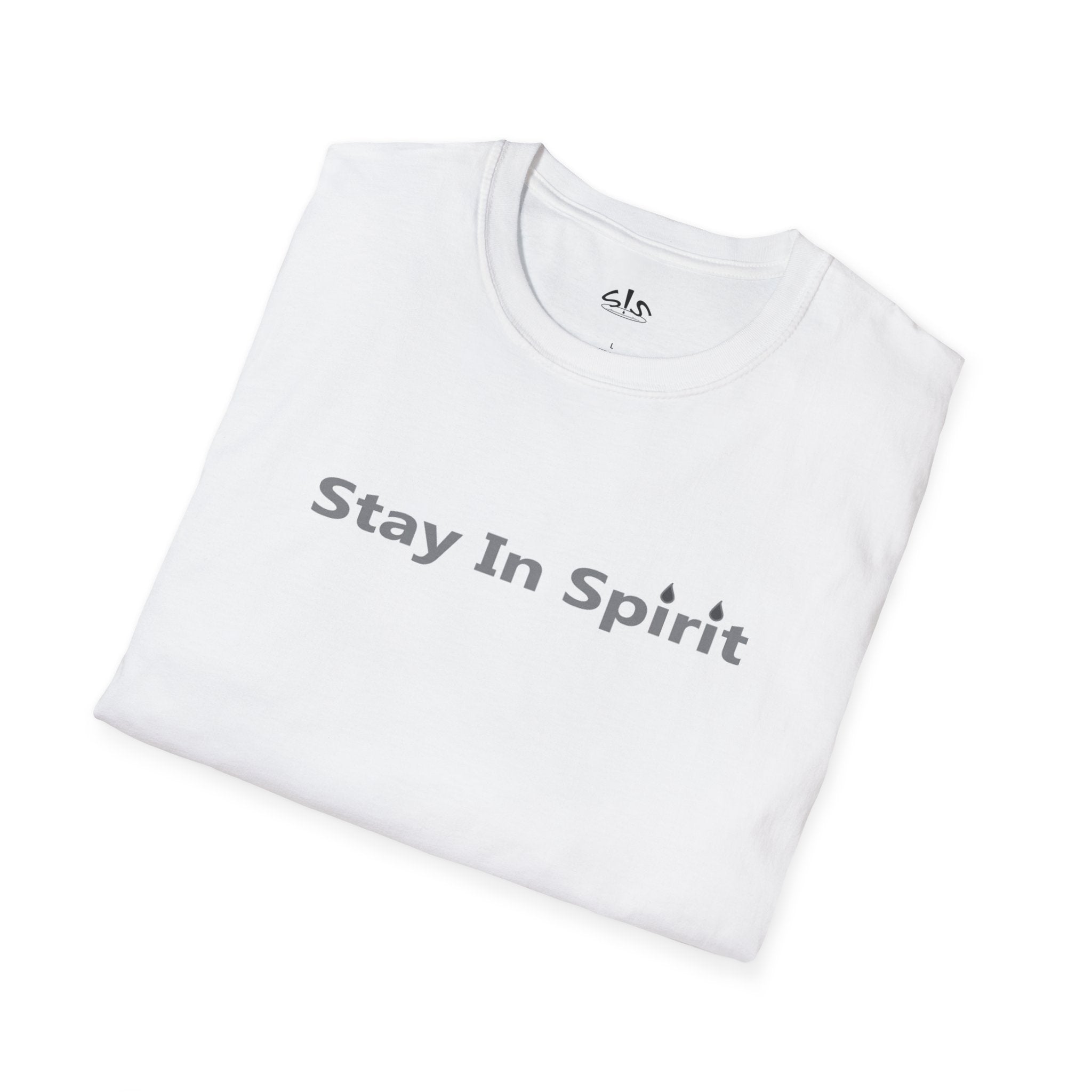 Stay In Spirit Lettered (Gray) Unisex Softstyle T-Shirt - Stay In Spirit Shop