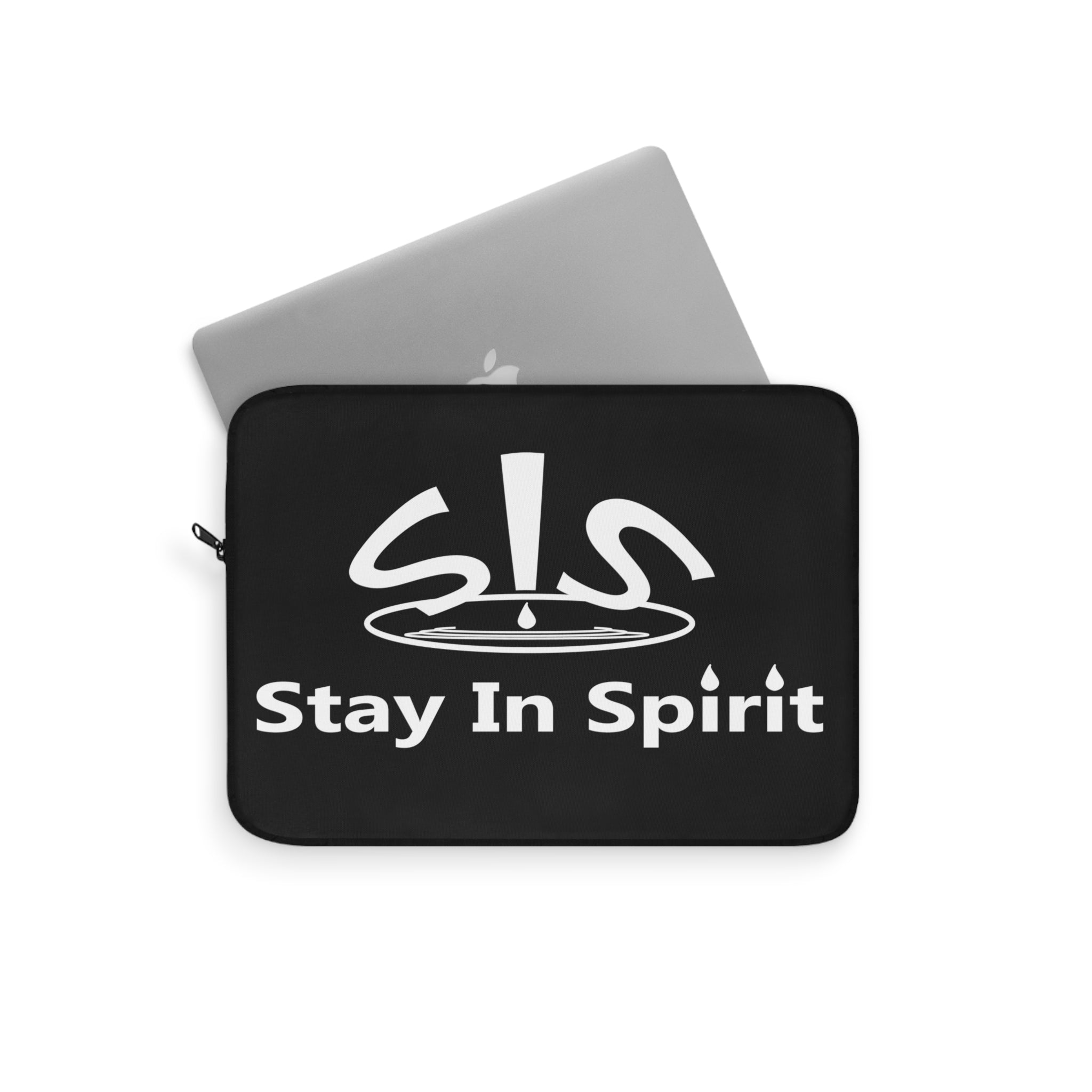 Black Stay In Spirit Laptop Sleeve - Stay In Spirit Shop