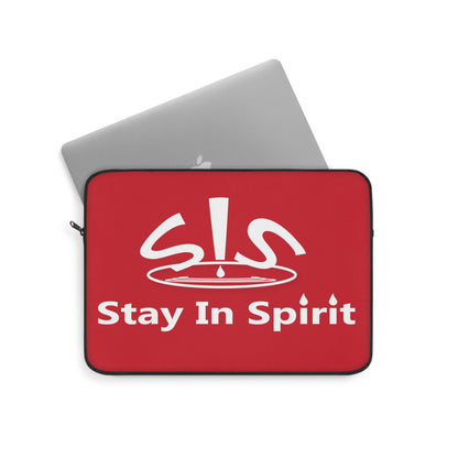 Dark Red Stay In Spirit Laptop Sleeve - Stay In Spirit Shop