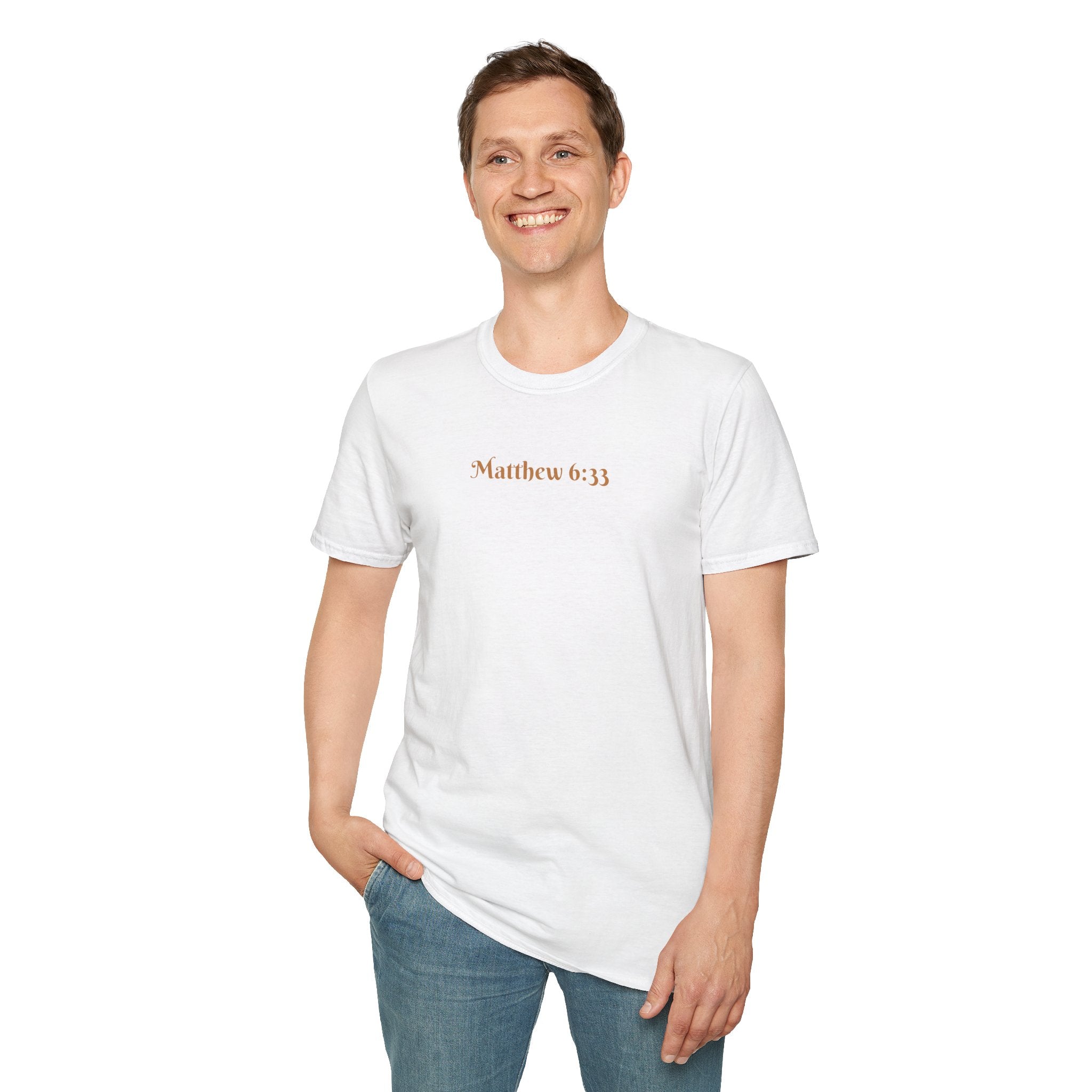 Seek First (Color) Unisex Softstyle T-Shirt