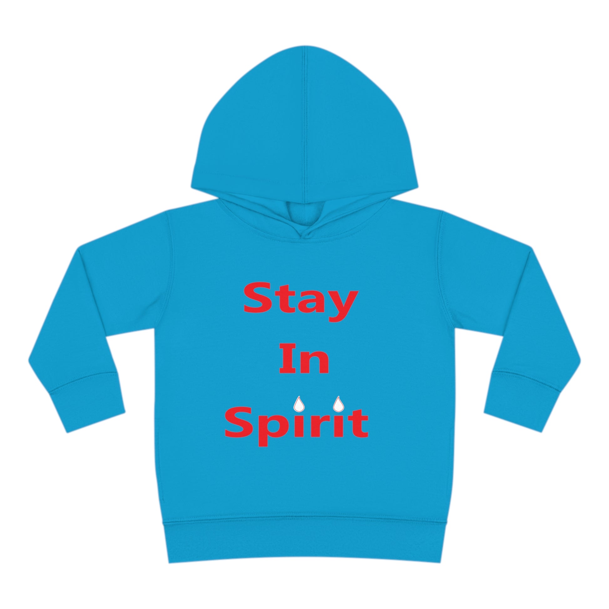 Stay In Spirit Red Lettered Toddler Pullover Fleece Hoodie - Stay In Spirit Shop