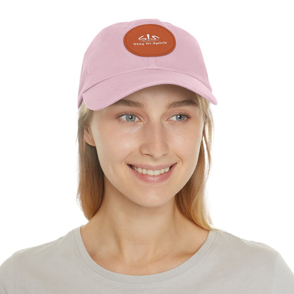 Stay In Spirit Dad Hat with Leather Round Patch