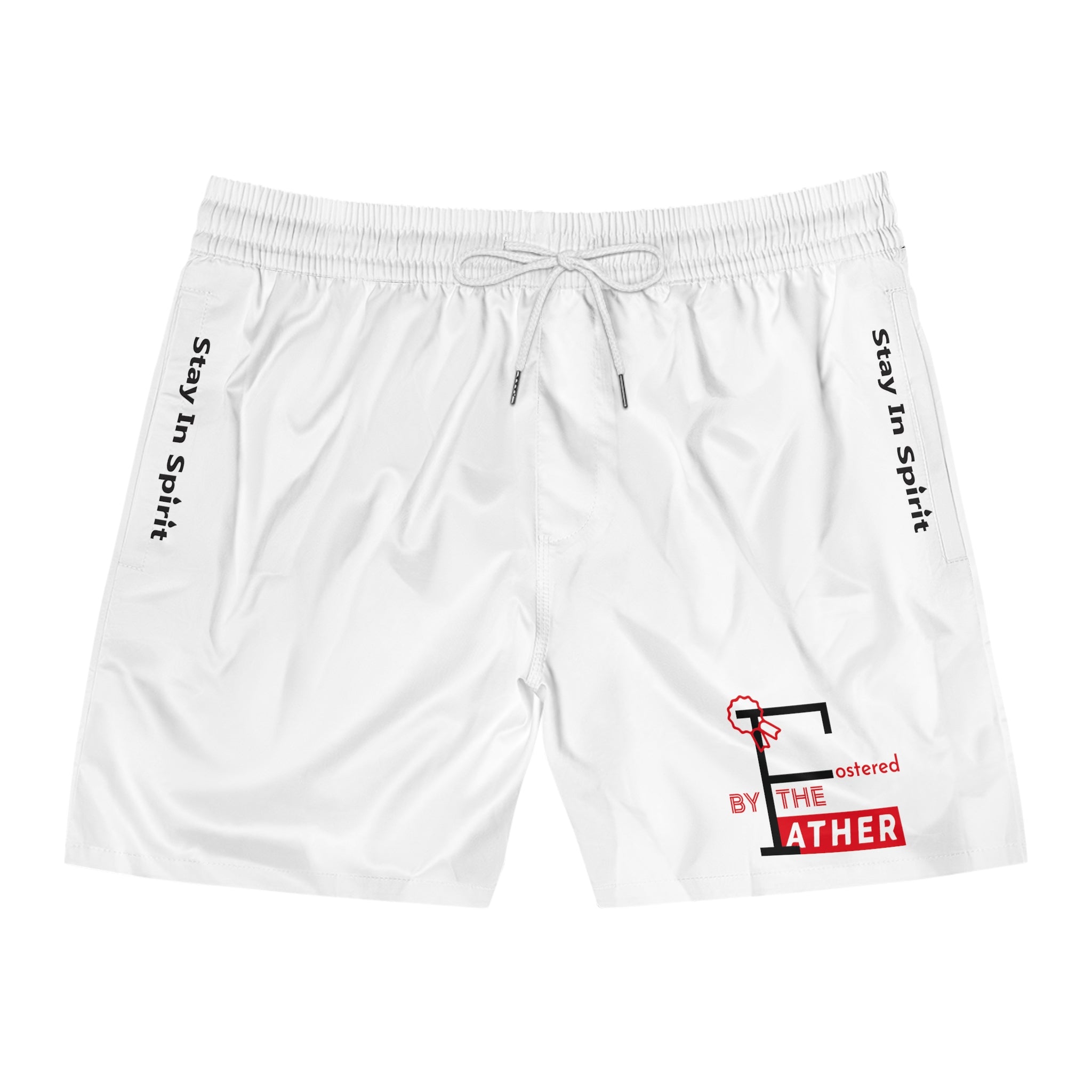 Stay In Spirit/ Fostered by the Father Men's Mid-Length Swim Shorts - Stay In Spirit Shop