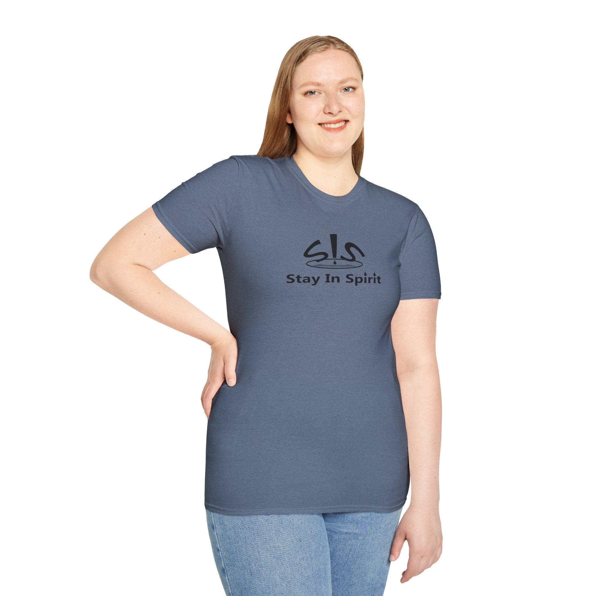 Stay In Spirit Logo (Black) Unisex Softstyle T-Shirt