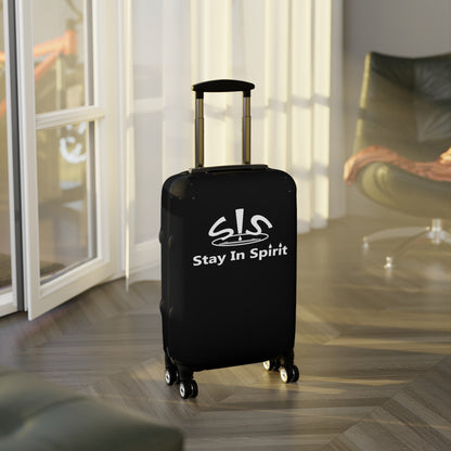 Stay In Spirit Black Luggage Cover - Stay In Spirit Shop