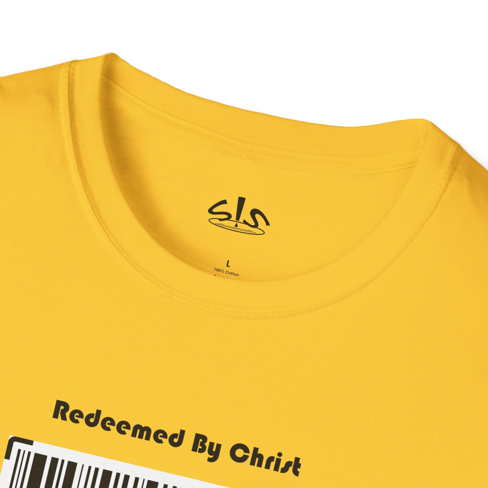 Redeemed by Christ (Black) Unisex Softstyle T-Shirt - Stay In Spirit Shop