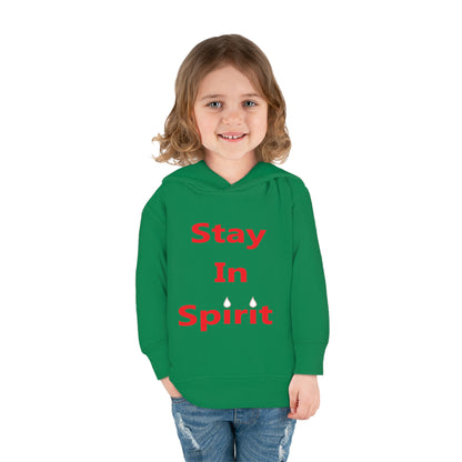 Stay In Spirit Red Lettered Toddler Pullover Fleece Hoodie - Stay In Spirit Shop