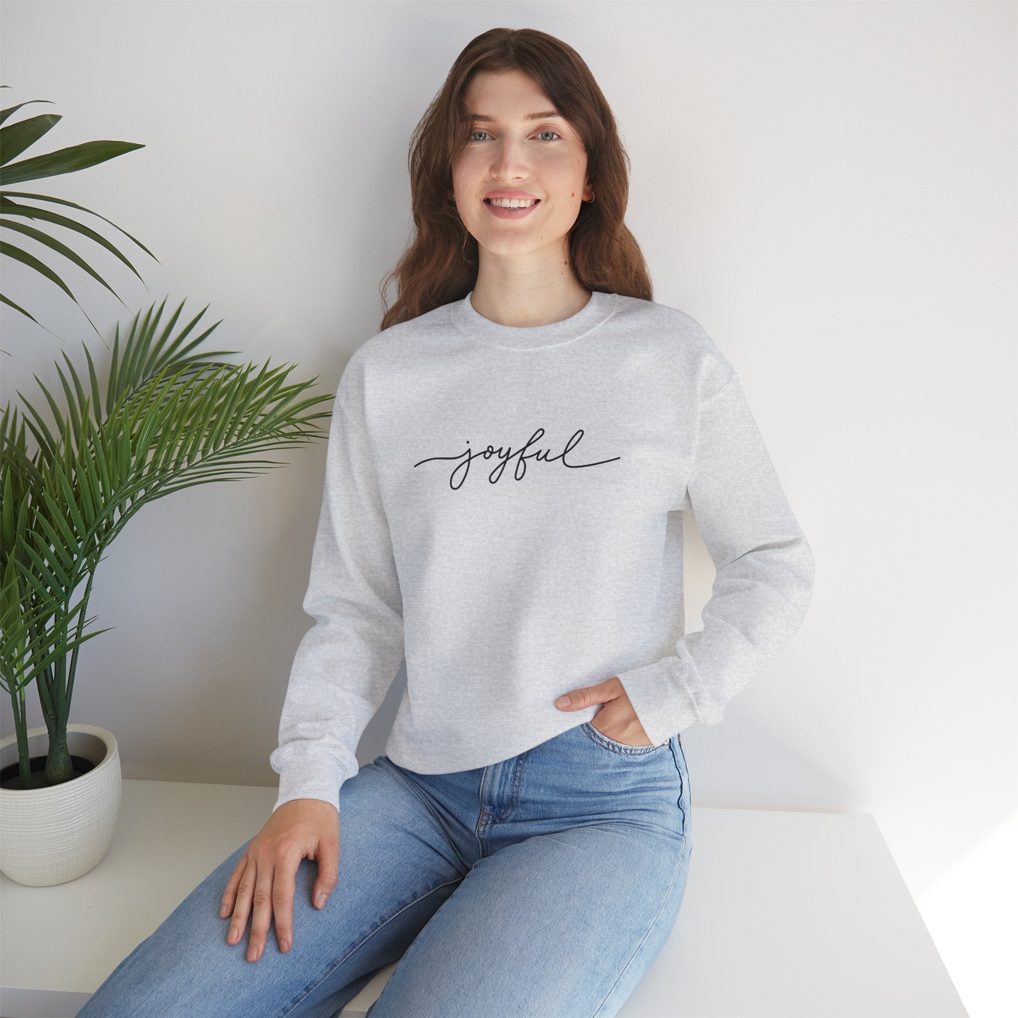 Joyful Unisex Crewneck Sweatshirt - Stay In Spirit Shop