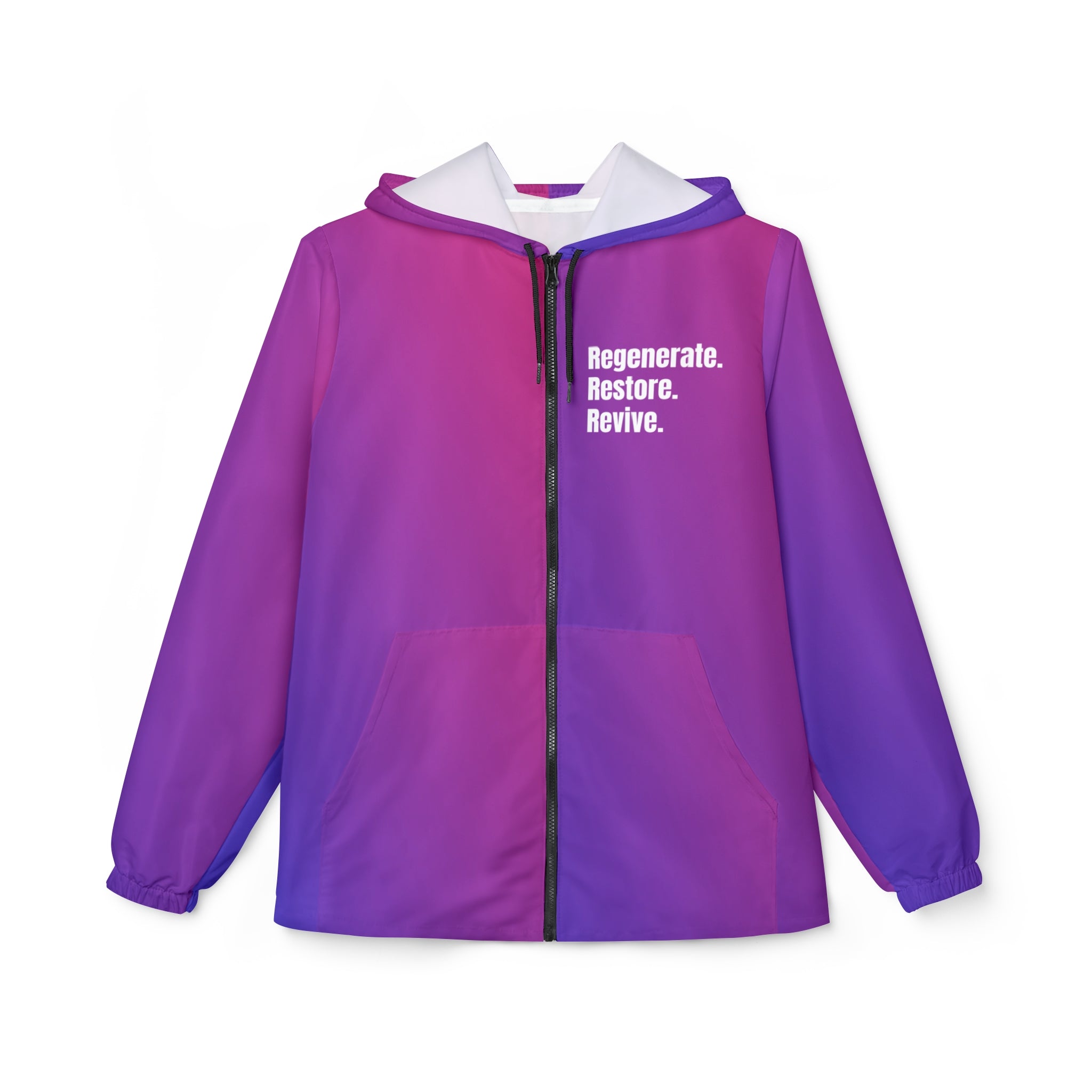 Regenerate Restore Revive Purple Blend Windbreaker Jacket - Stay In Spirit Shop