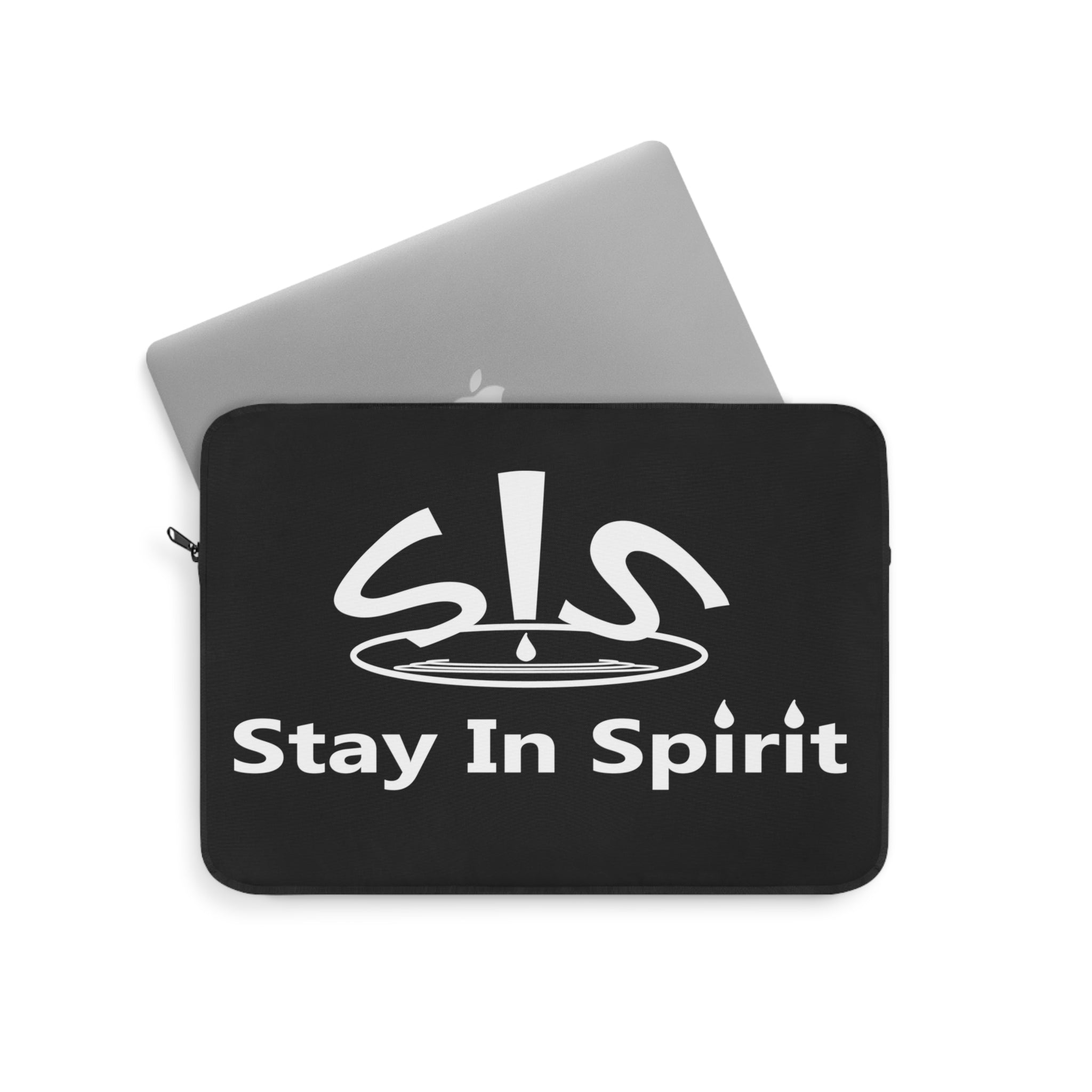 Black Stay In Spirit Laptop Sleeve - Stay In Spirit Shop