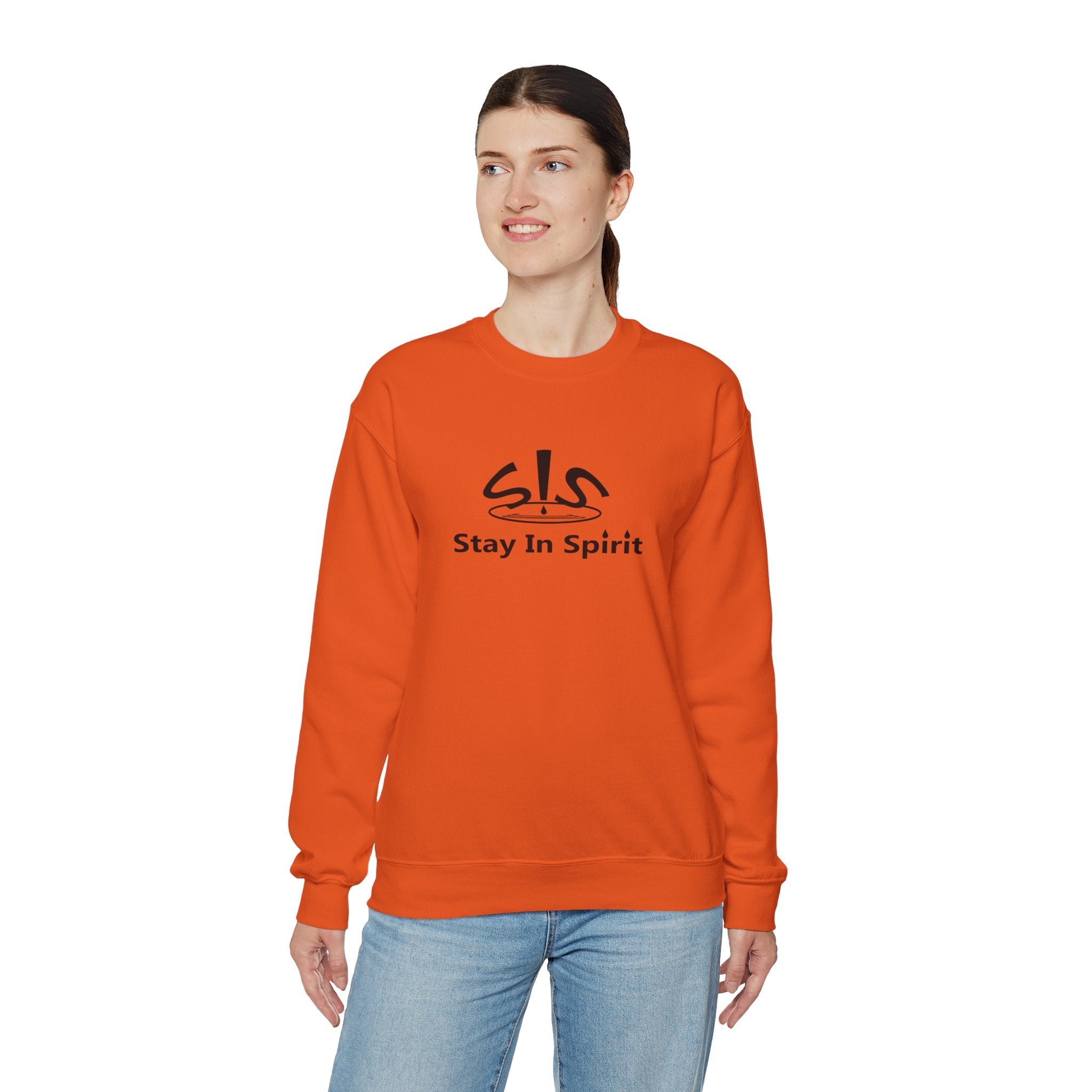 Stay In Spirit Logo (Black) Unisex Heavy Blend™ Crewneck Sweatshirt - Stay In Spirit Shop