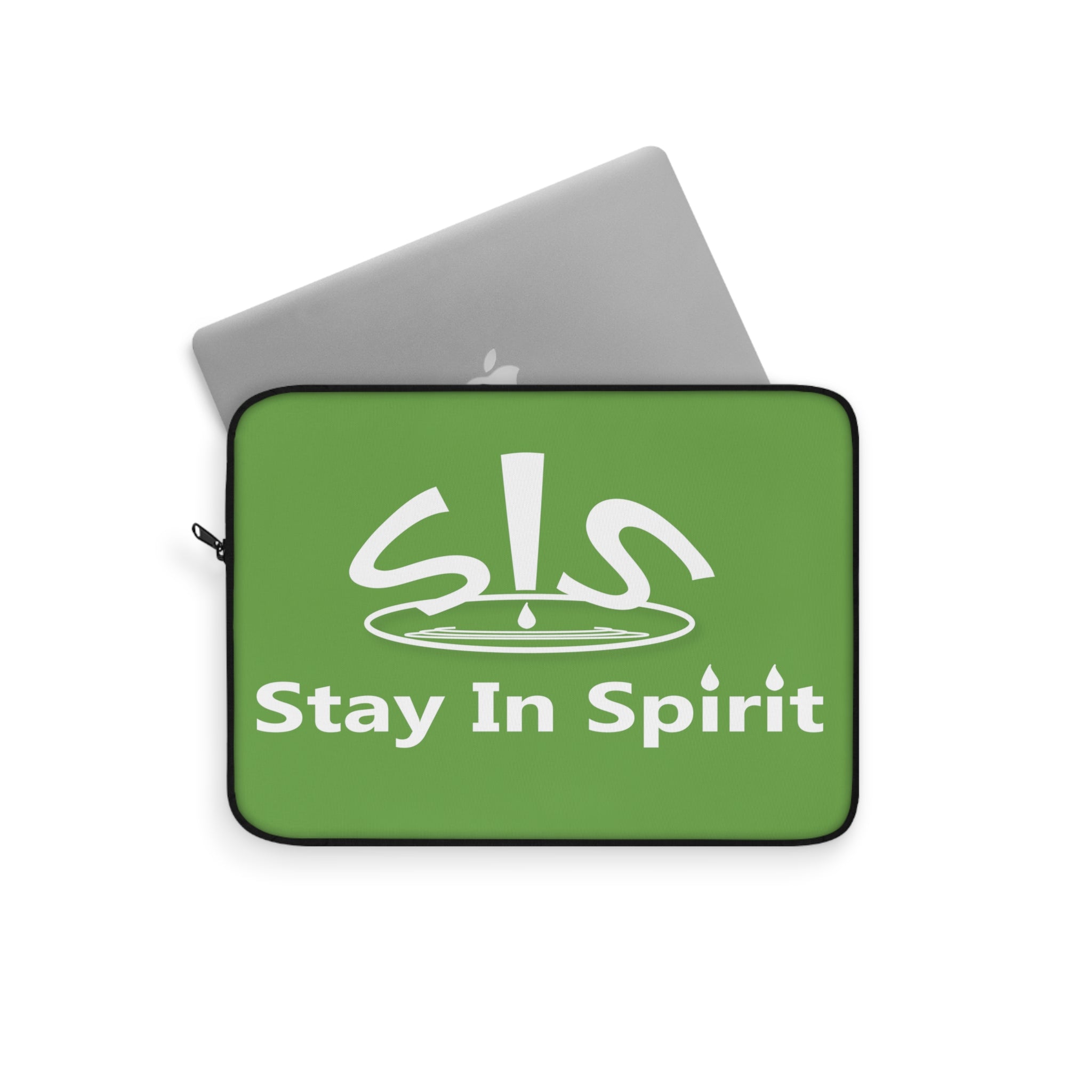 Green Stay In Spirit Laptop Sleeve - Stay In Spirit Shop