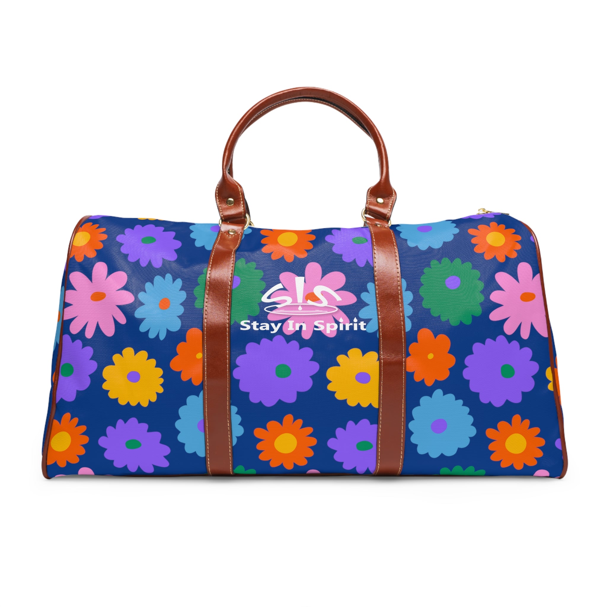 Stay In Spirit Blue Flower Waterproof Travel Bag (Luxury) - Stay In Spirit Shop