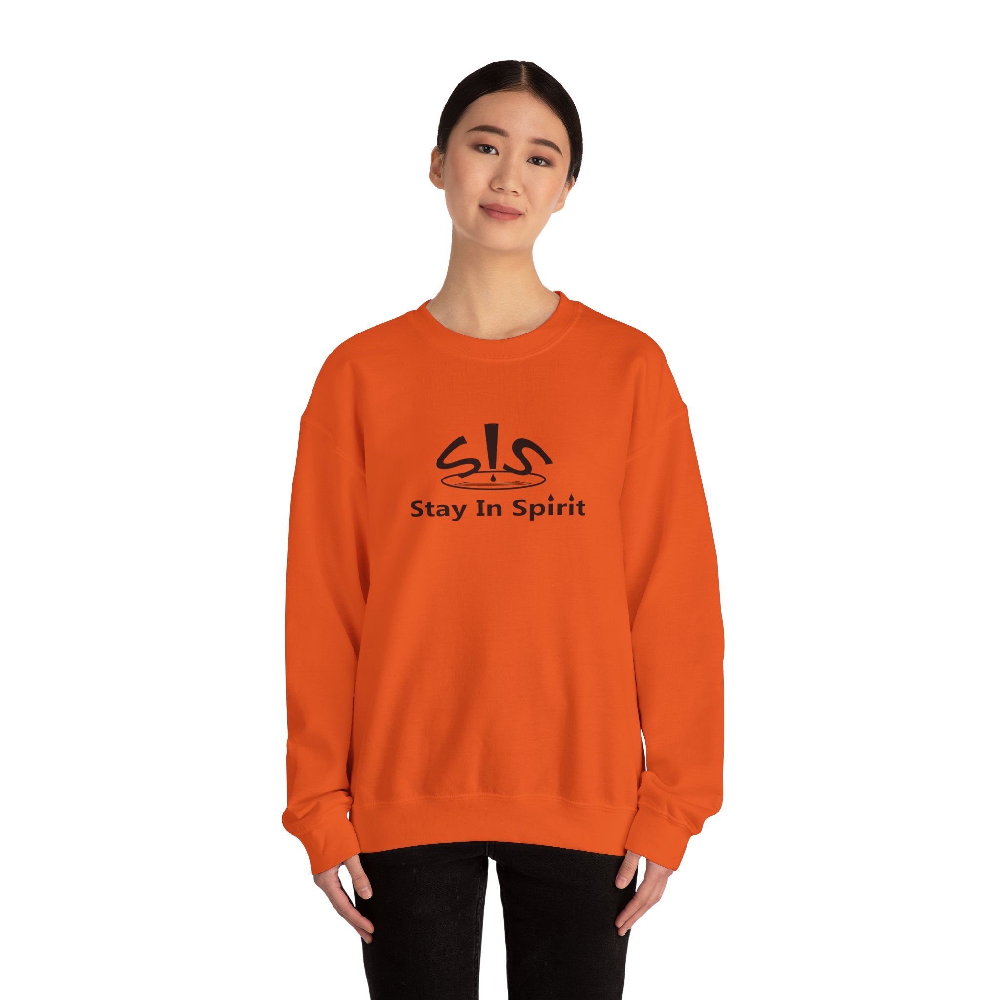 Stay In Spirit Logo (Black) Unisex Heavy Blend™ Crewneck Sweatshirt - Stay In Spirit Shop