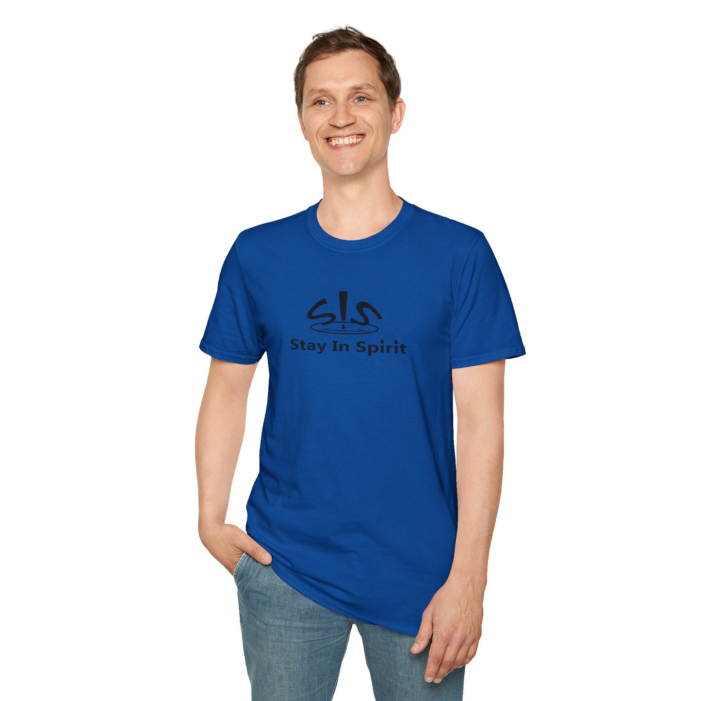 Stay In Spirit Logo (Black) Unisex Softstyle T-Shirt