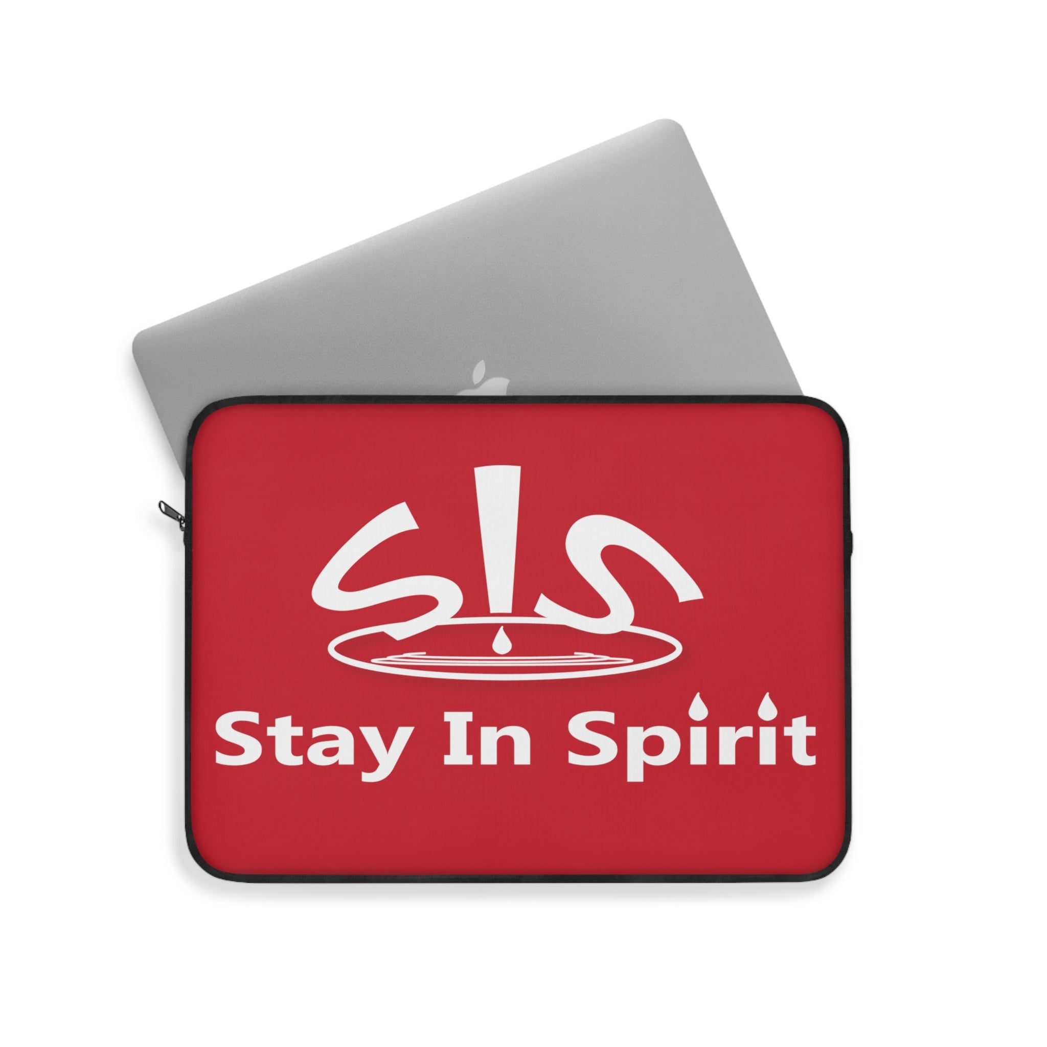 Dark Red Stay In Spirit Laptop Sleeve - Stay In Spirit Shop