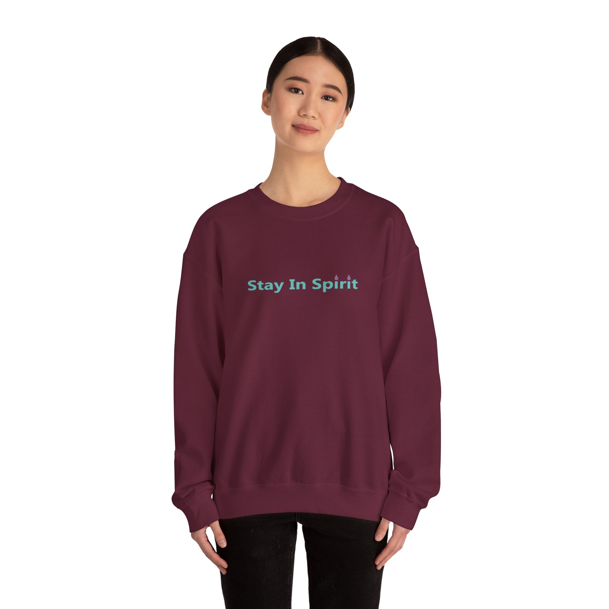 Stay In Spirit Lettered Unisex Heavy Blend™ Crewneck Sweatshirt - Stay In Spirit Shop