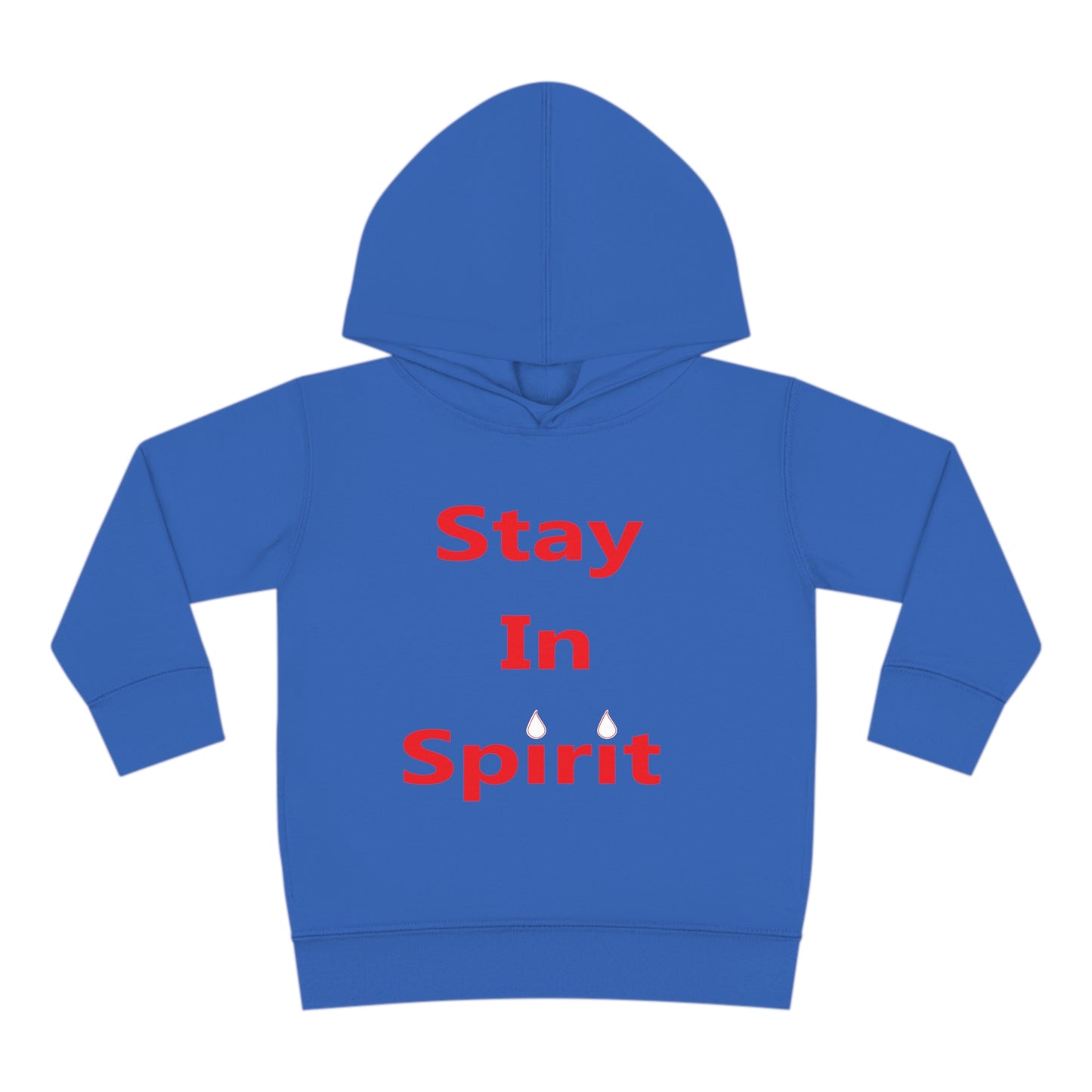 Stay In Spirit Red Lettered Toddler Pullover Fleece Hoodie - Stay In Spirit Shop