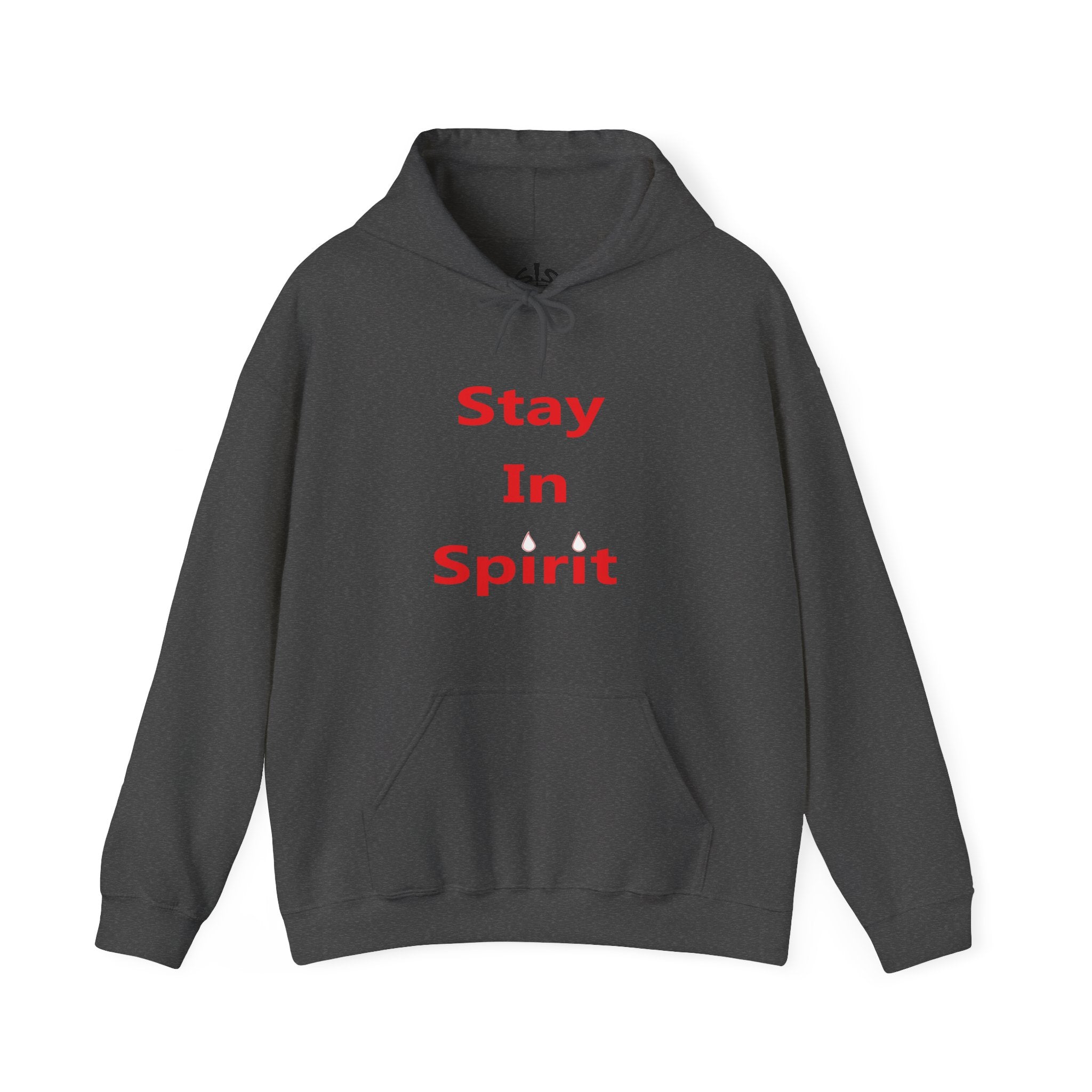 Stay In Spirit Red Lettered Unisex Heavy Blend™ Hooded Sweatshirt