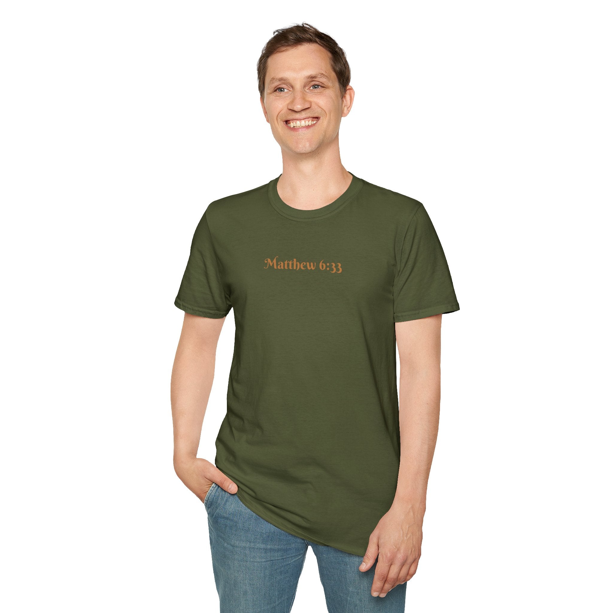 Seek First (Color) Unisex Softstyle T-Shirt