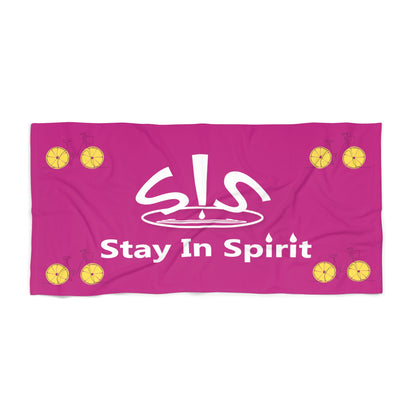 Hot Pink Stay In Spirit Beach Towel - Stay In Spirit Shop