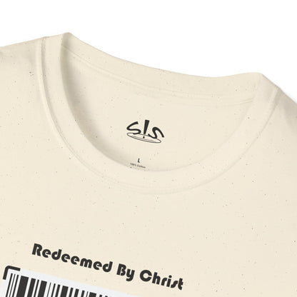 Redeemed by Christ (Black) Unisex Softstyle T-Shirt - Stay In Spirit Shop