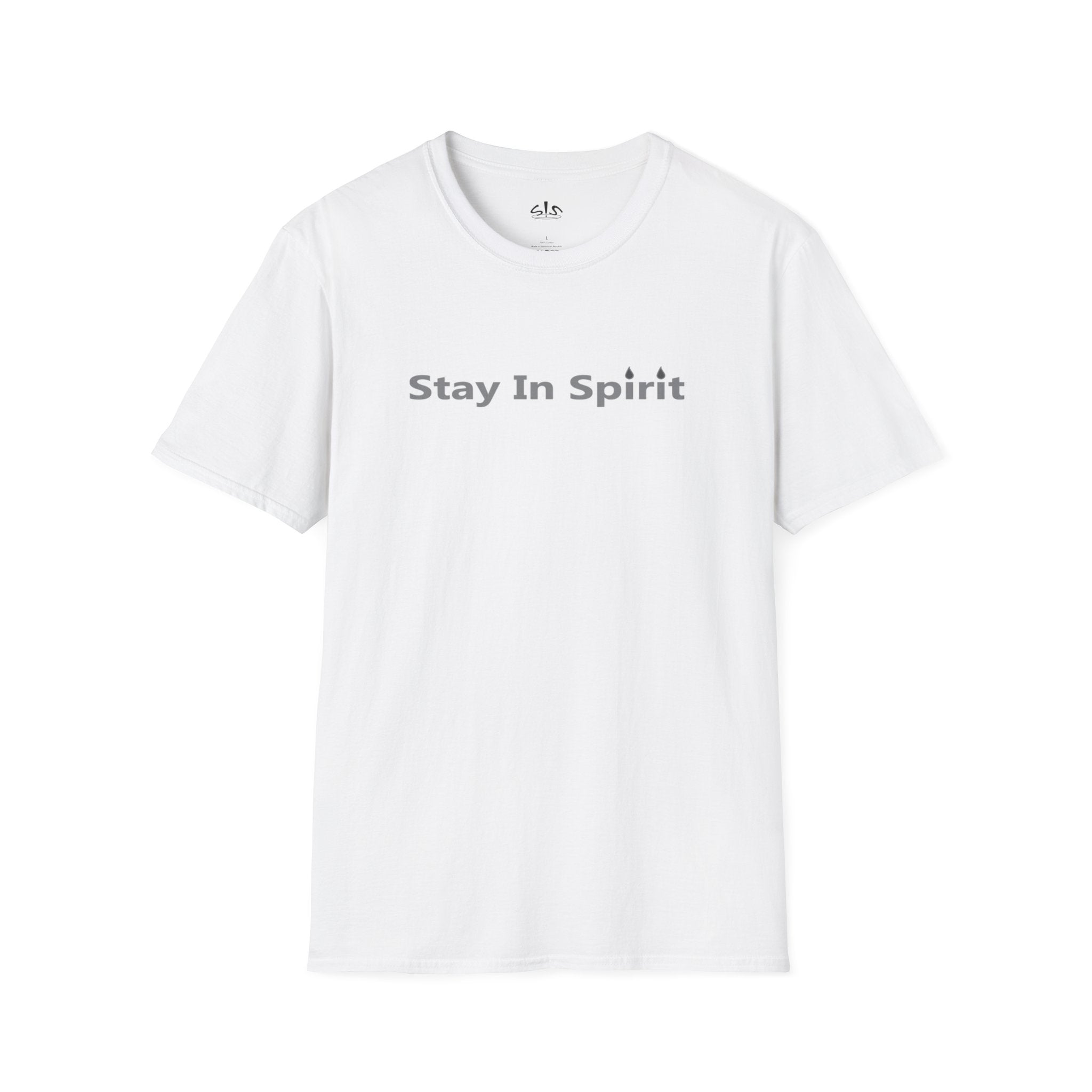 Stay In Spirit Lettered (Gray) Unisex Softstyle T-Shirt - Stay In Spirit Shop