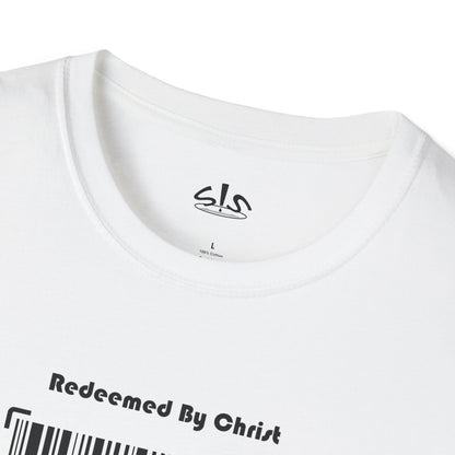 Redeemed by Christ (Black) Unisex Softstyle T-Shirt - Stay In Spirit Shop