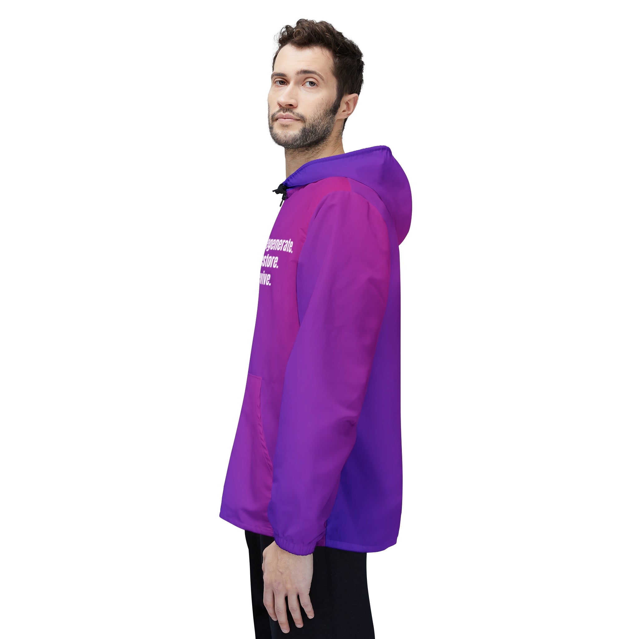 Regenerate Restore Revive Purple Blend Windbreaker Jacket - Stay In Spirit Shop