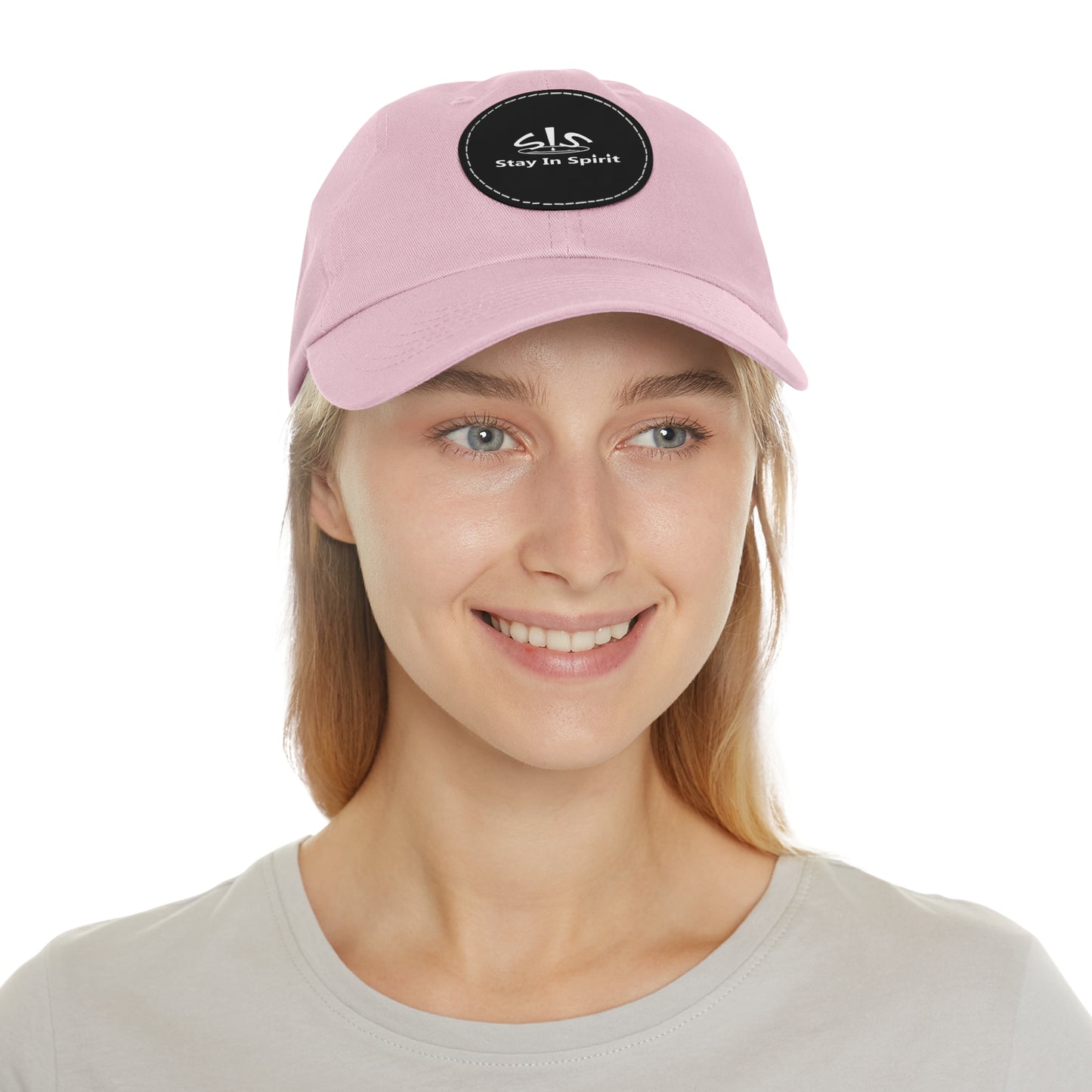 Stay In Spirit Dad Hat with Leather Round Patch
