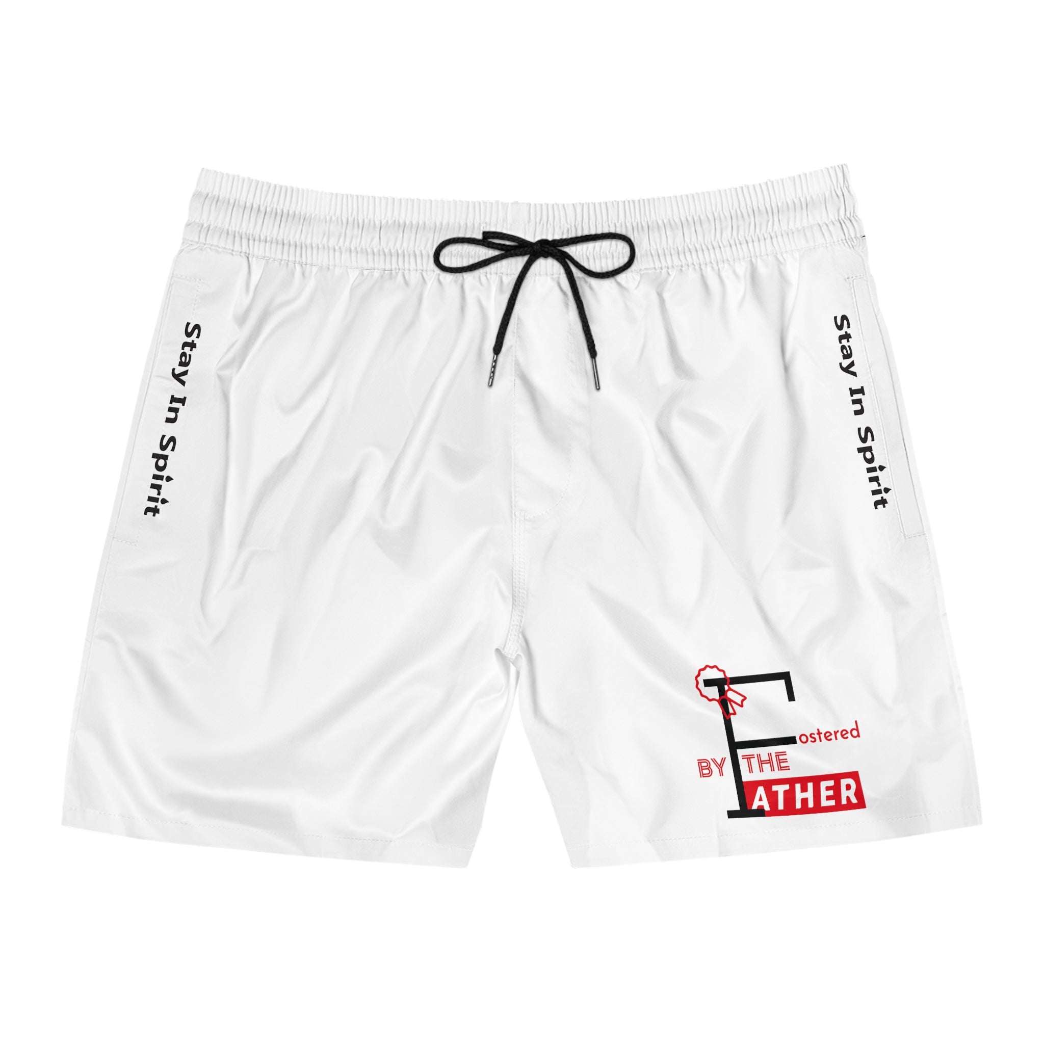 Stay In Spirit/ Fostered by the Father Men's Mid-Length Swim Shorts - Stay In Spirit Shop