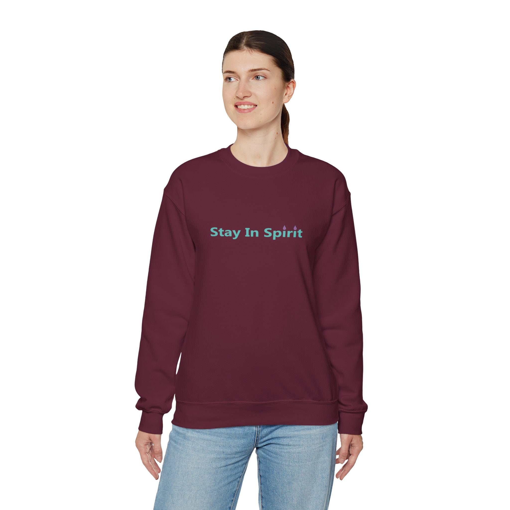 Stay In Spirit Lettered Unisex Heavy Blend™ Crewneck Sweatshirt - Stay In Spirit Shop