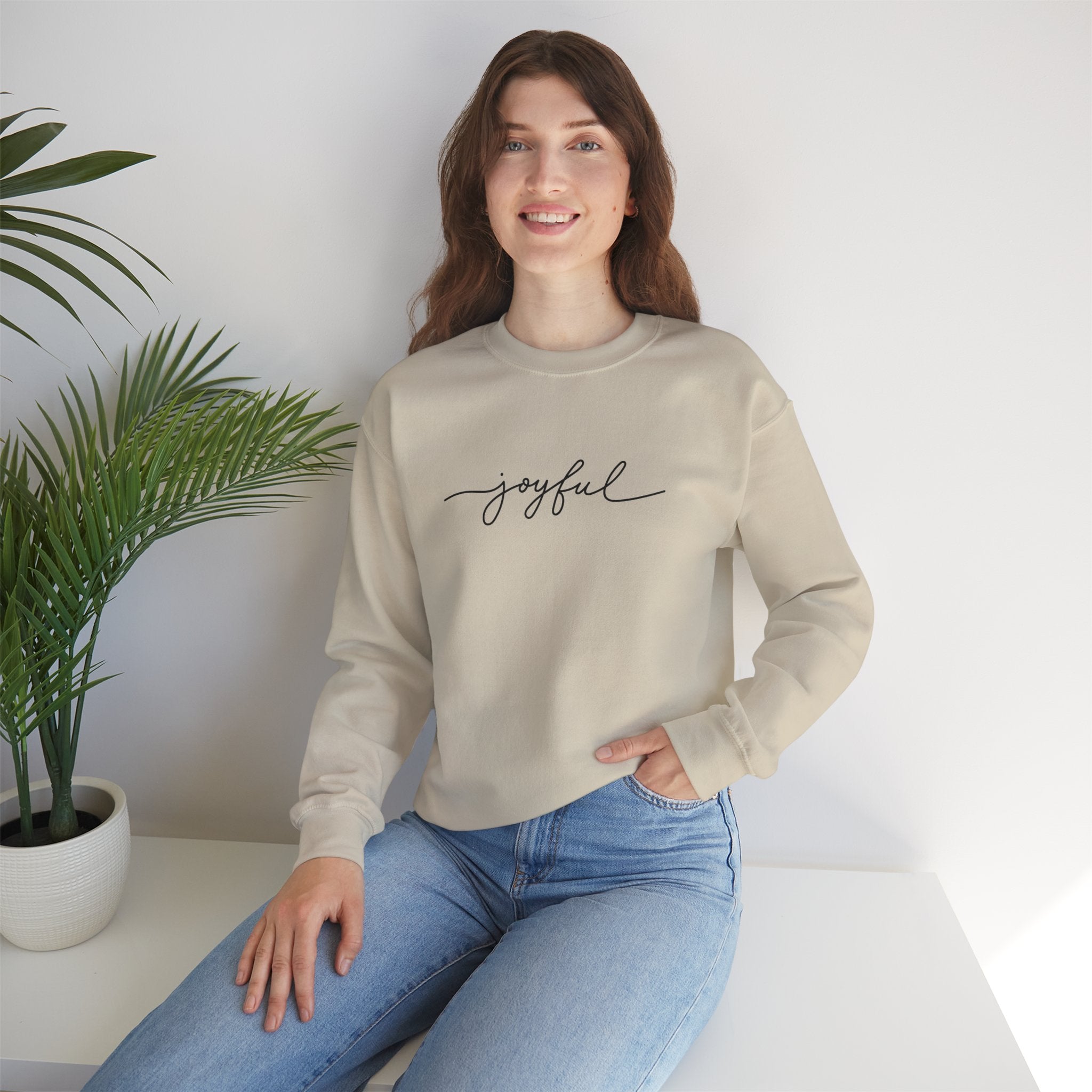 Joyful Unisex Crewneck Sweatshirt - Stay In Spirit Shop