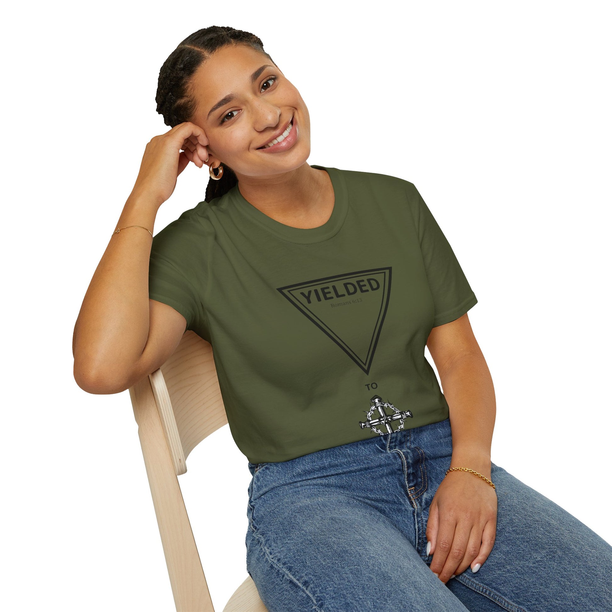 Yielded To... Unisex Softstyle T-Shirt - Stay In Spirit Shop
