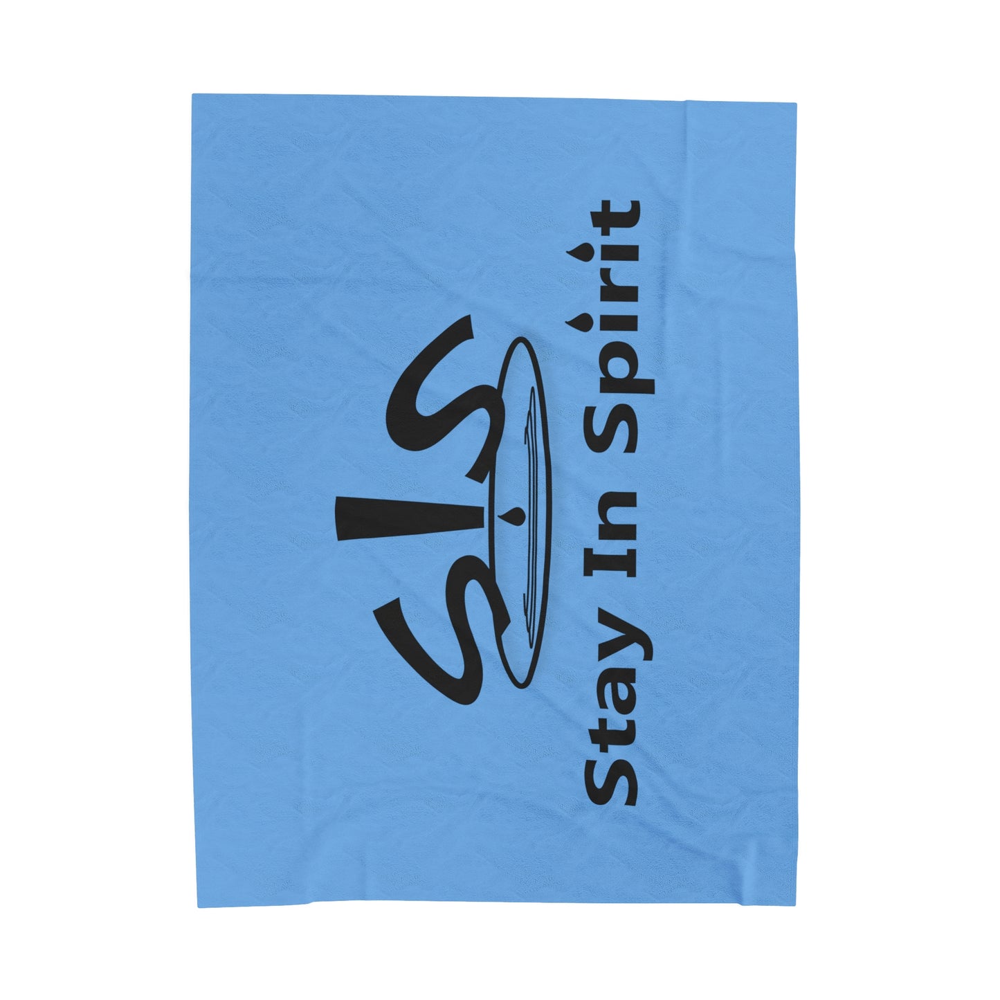 Light Blue Stay In Spirit Velveteen Plush Blanket - Stay In Spirit Shop