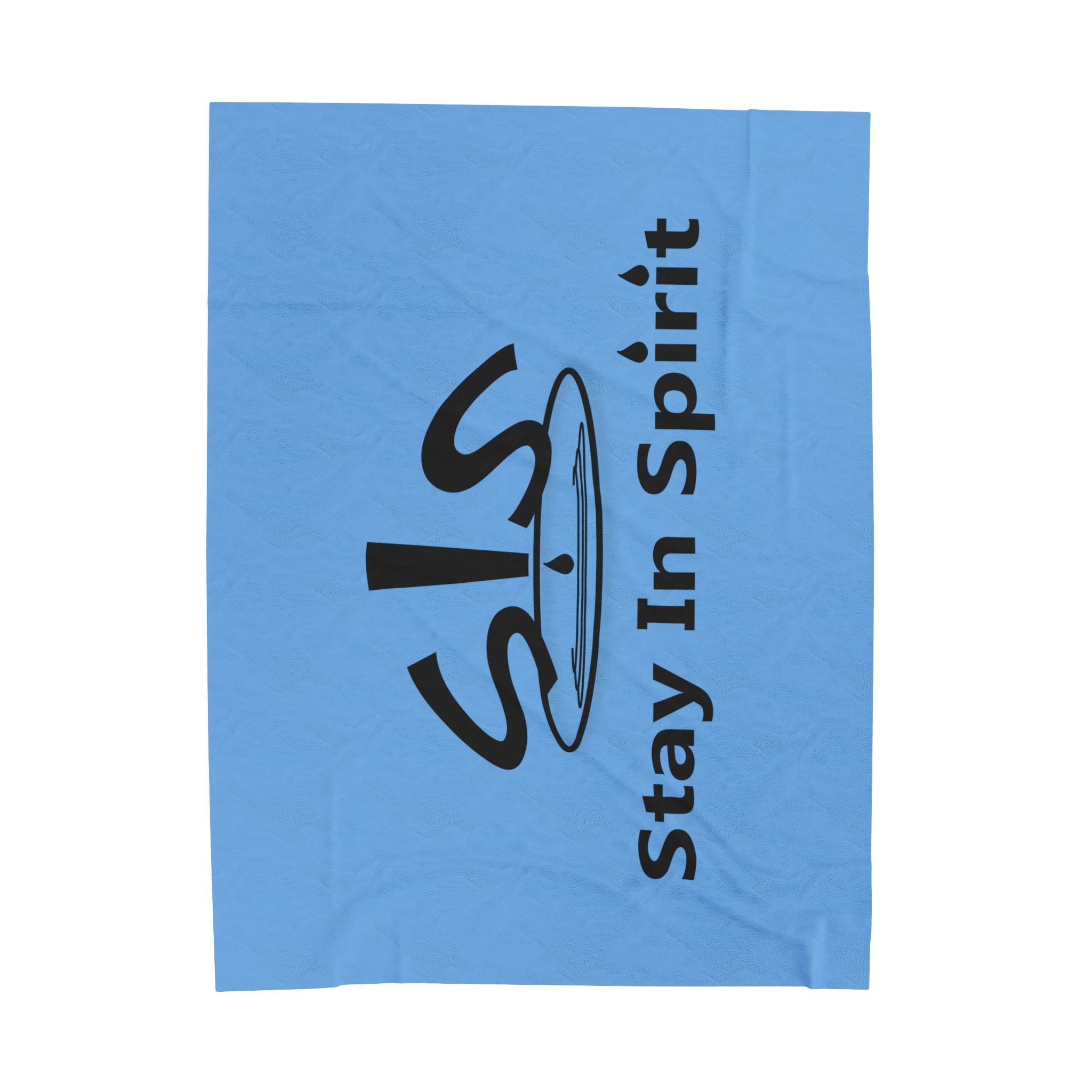 Light Blue Stay In Spirit Velveteen Plush Blanket - Stay In Spirit Shop