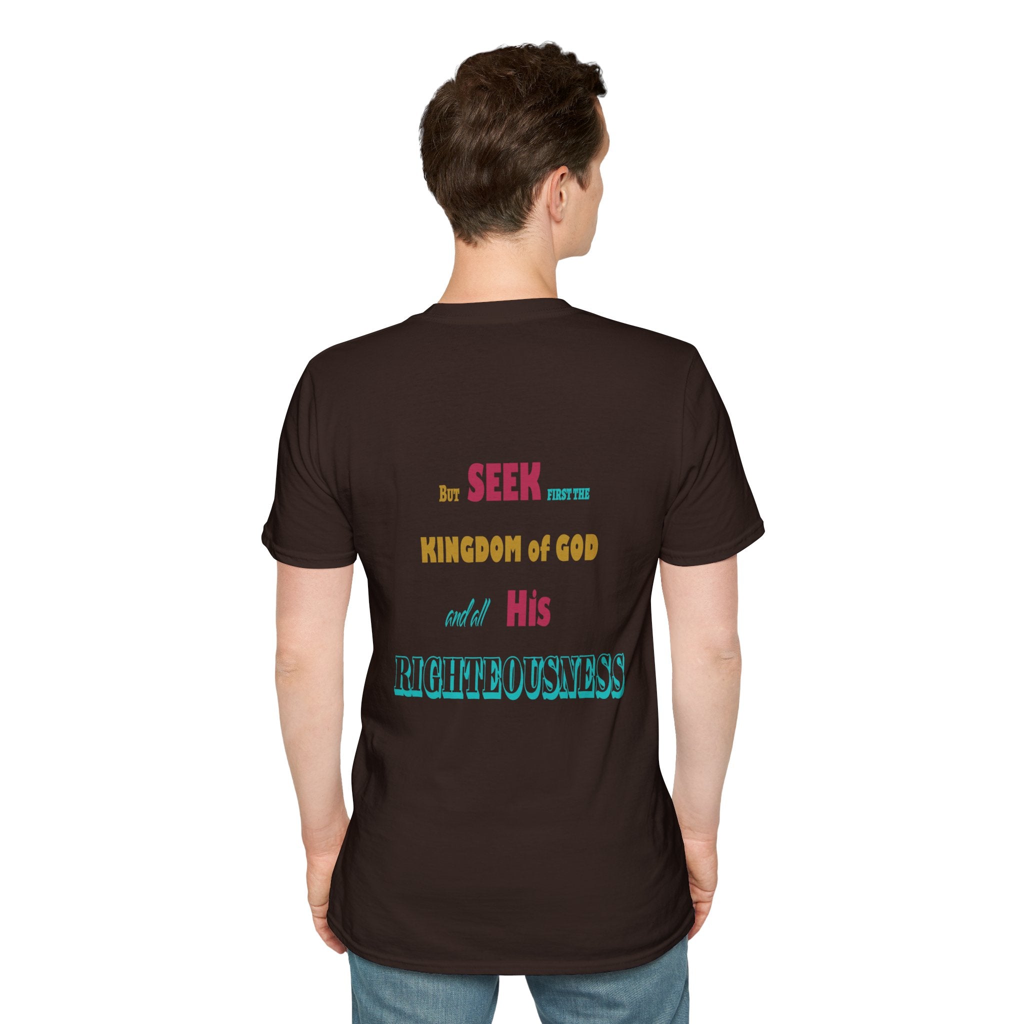 Seek First (Color) Unisex Softstyle T-Shirt