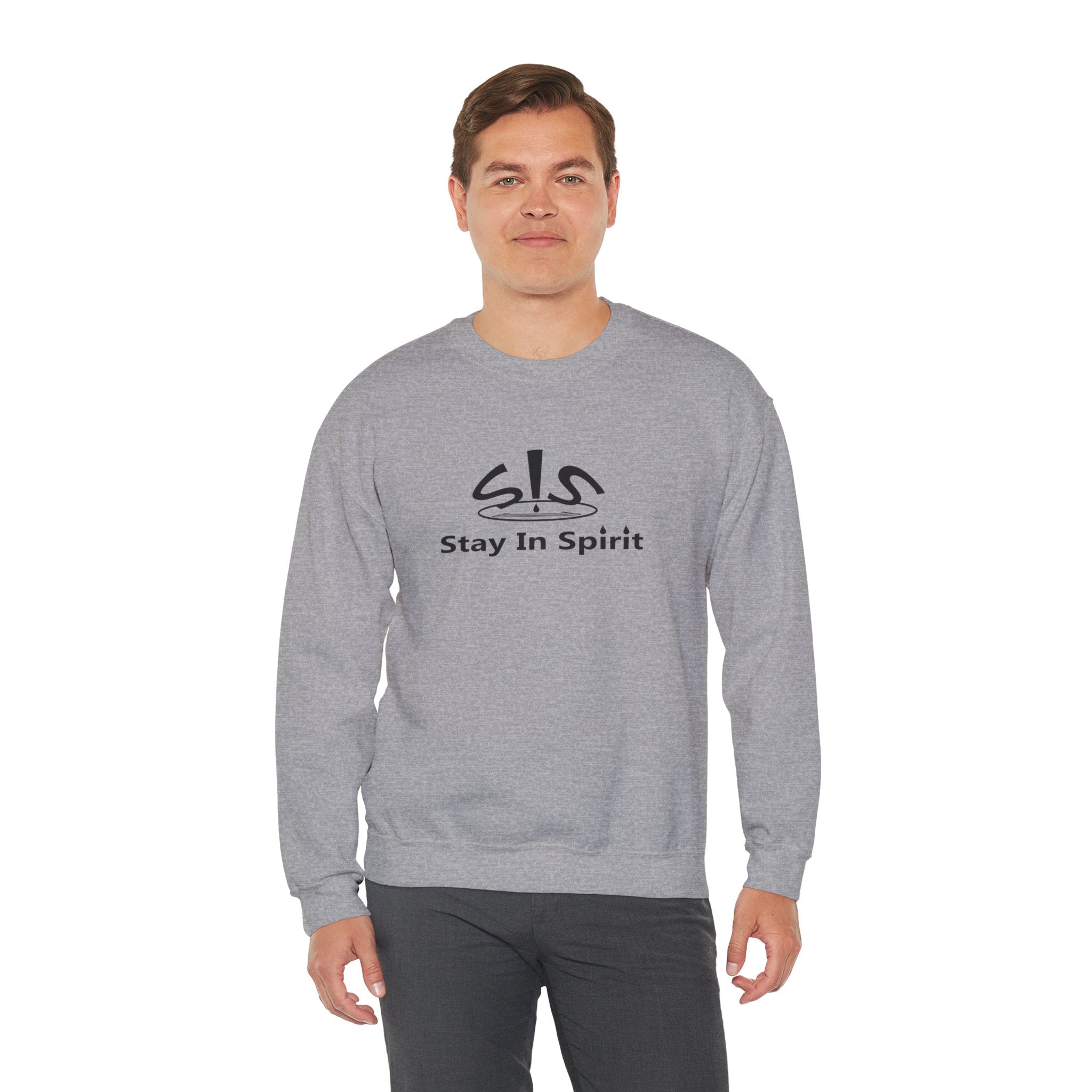 Stay In Spirit Logo (Black) Unisex Heavy Blend™ Crewneck Sweatshirt - Stay In Spirit Shop