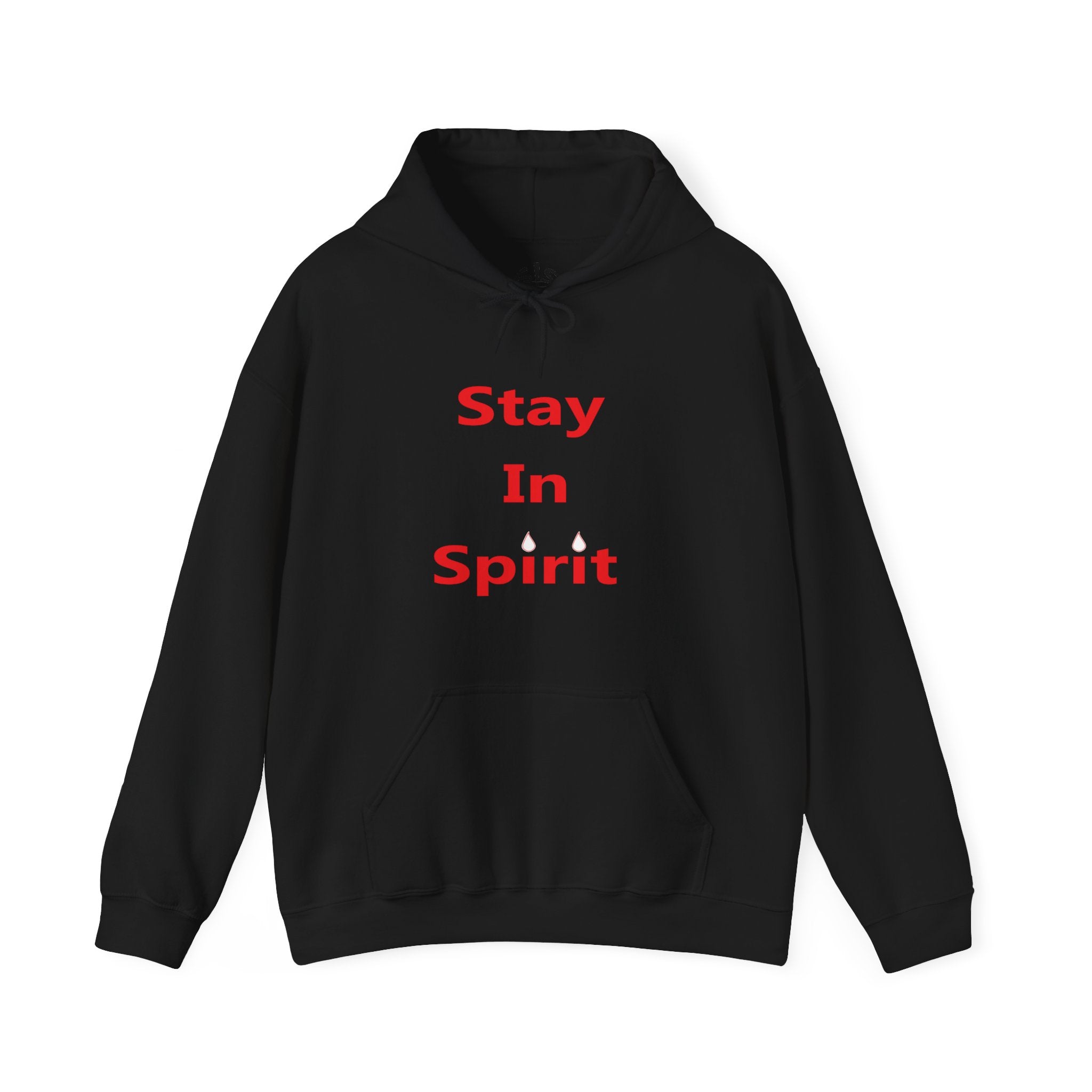 Stay In Spirit Red Lettered Unisex Heavy Blend™ Hooded Sweatshirt