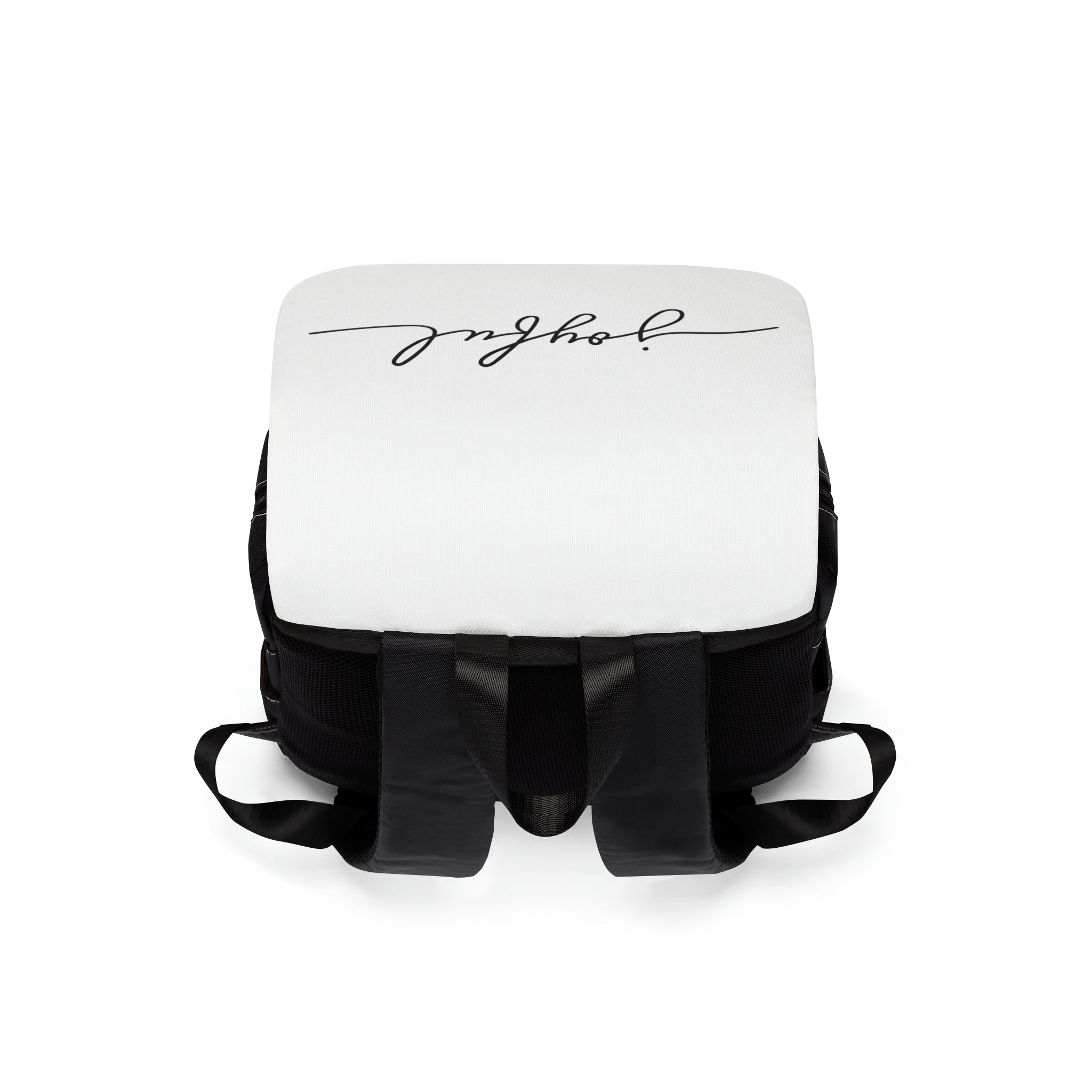 Joyful Black/White Unisex Casual Shoulder Backpack - Stay In Spirit Shop