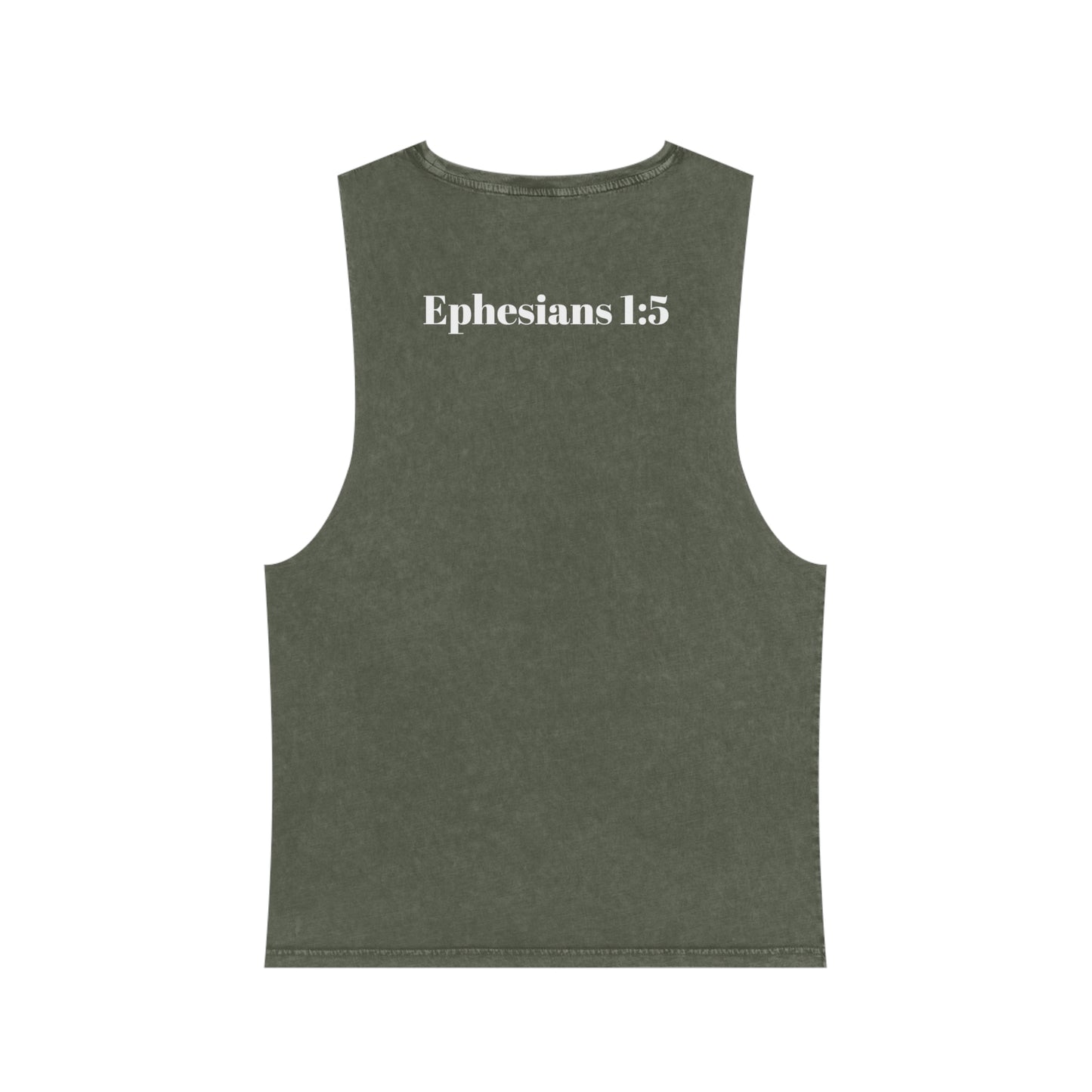 Fostered by the Father Unisex Stonewash Tank Top - Stay In Spirit Shop