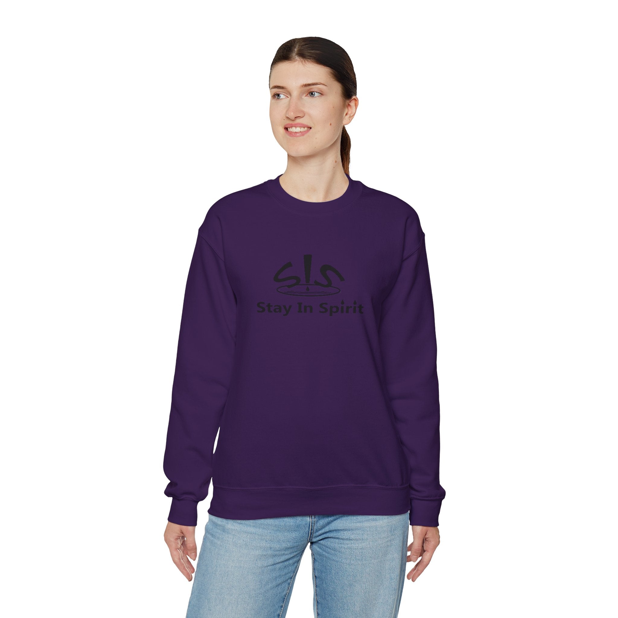 Stay In Spirit Logo (Black) Unisex Heavy Blend™ Crewneck Sweatshirt - Stay In Spirit Shop