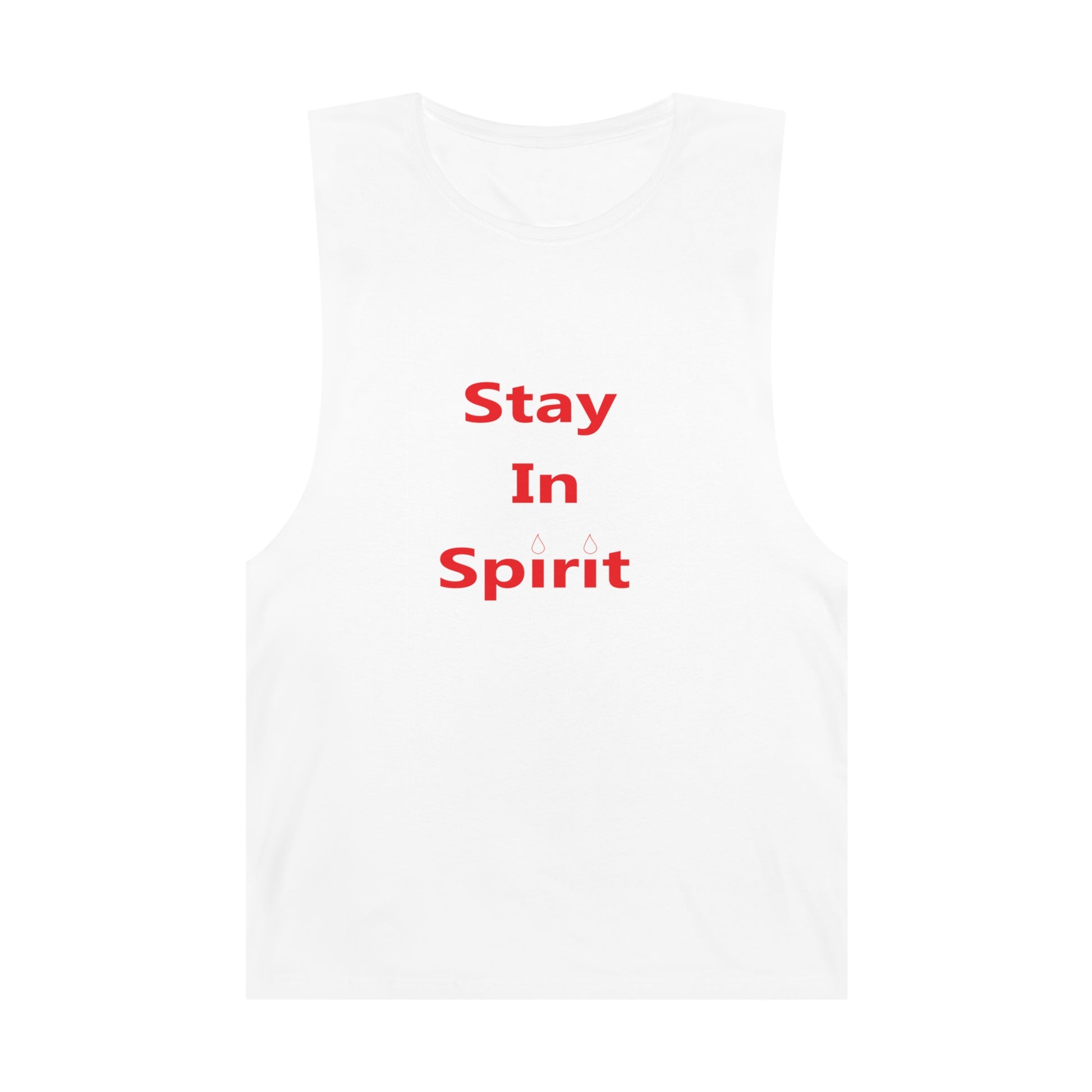 Stay In Spirit Red Lettered Unisex Barnard Tank - Stay In Spirit Shop
