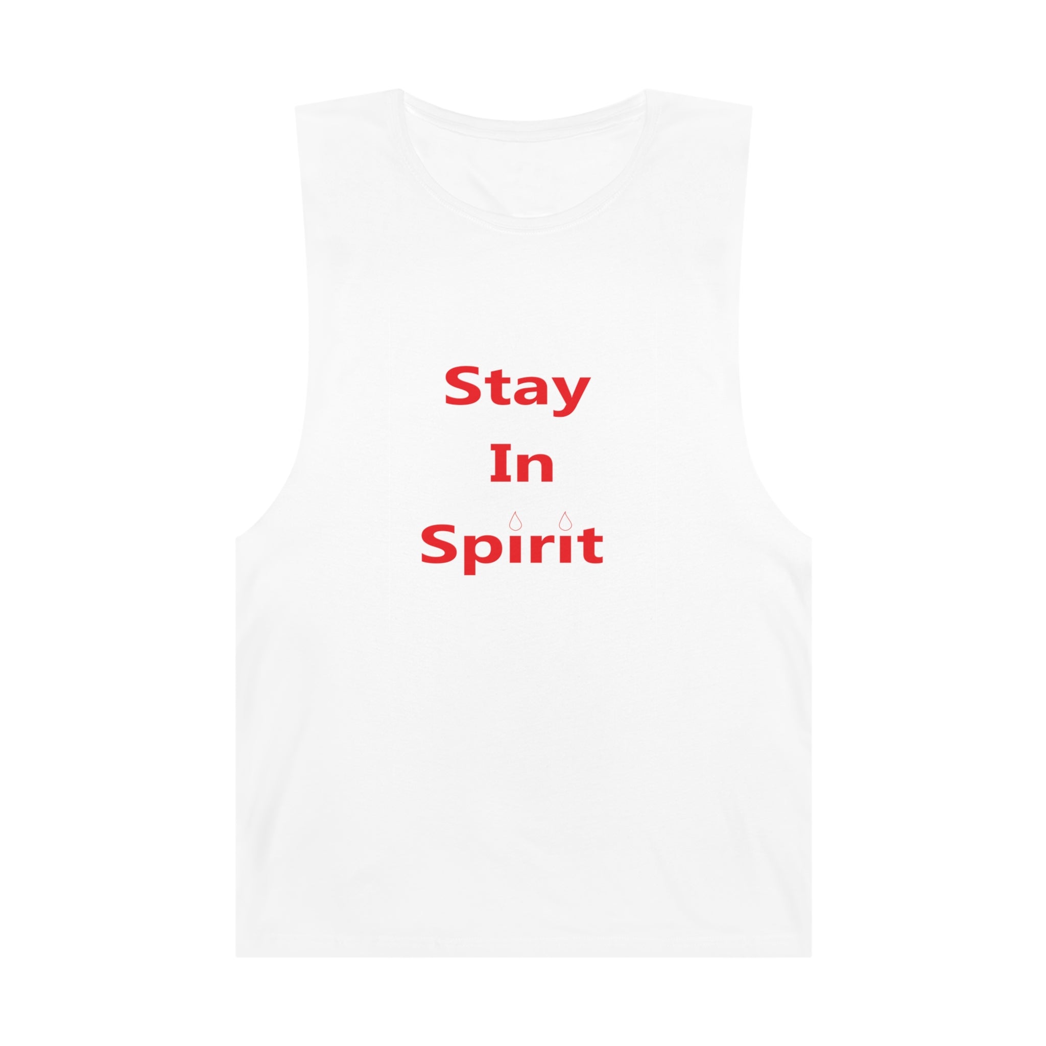 Stay In Spirit Red Lettered Unisex Barnard Tank - Stay In Spirit Shop