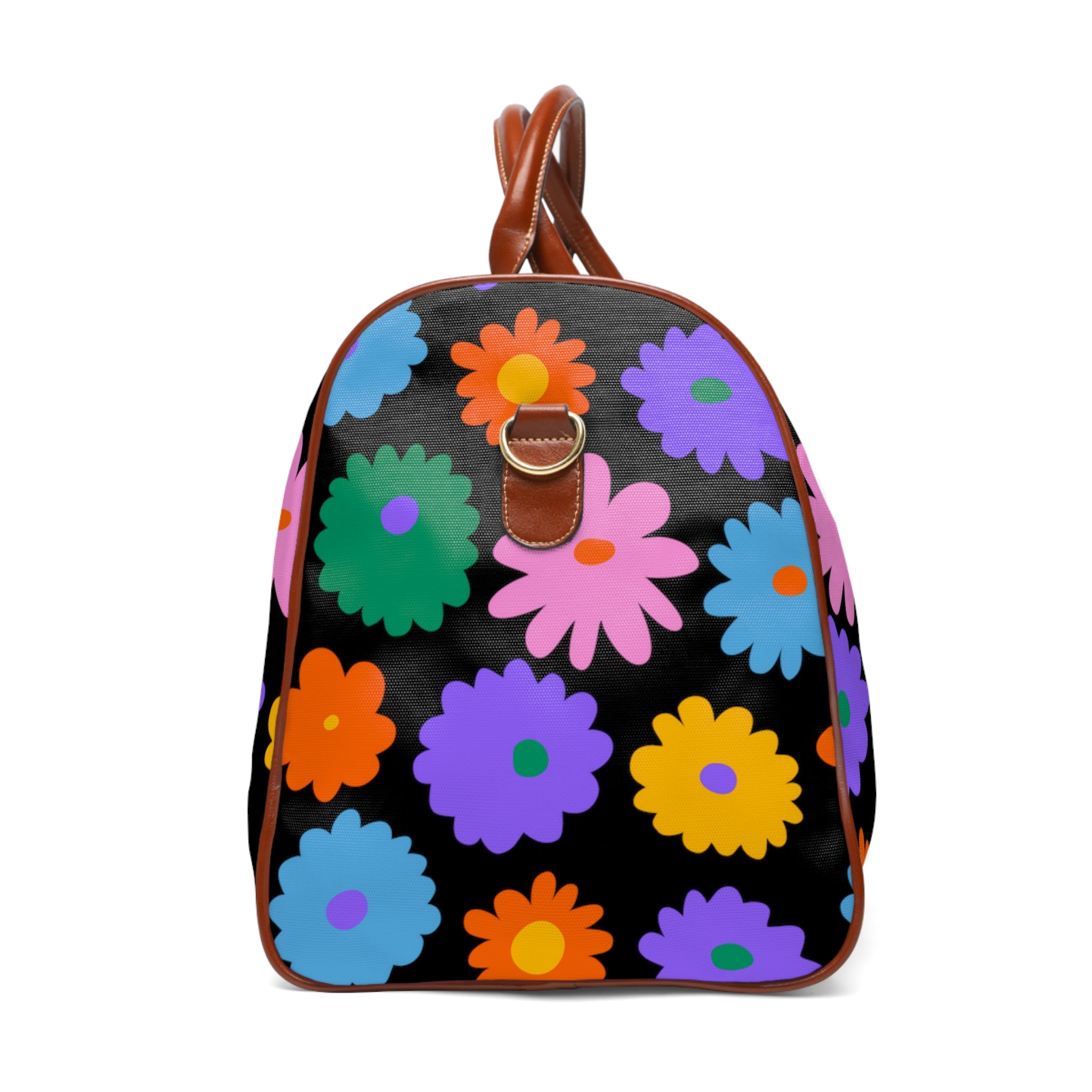 Stay In Spirit Black Flower Waterproof Travel Bag (Luxury) - Stay In Spirit Shop