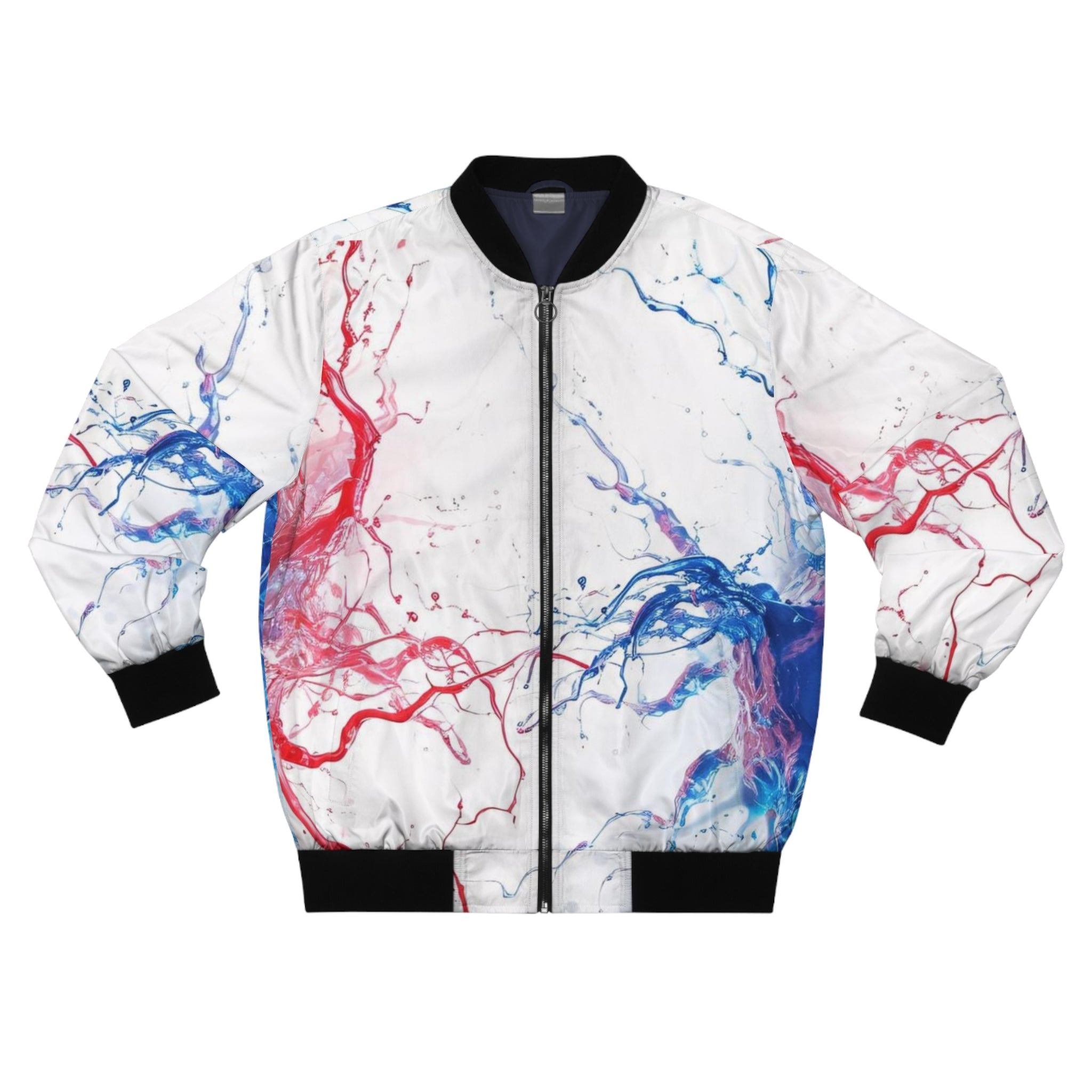 Faithful Men's Bomber Jacket ( Red/White/Blue ) - Stay In Spirit Shop