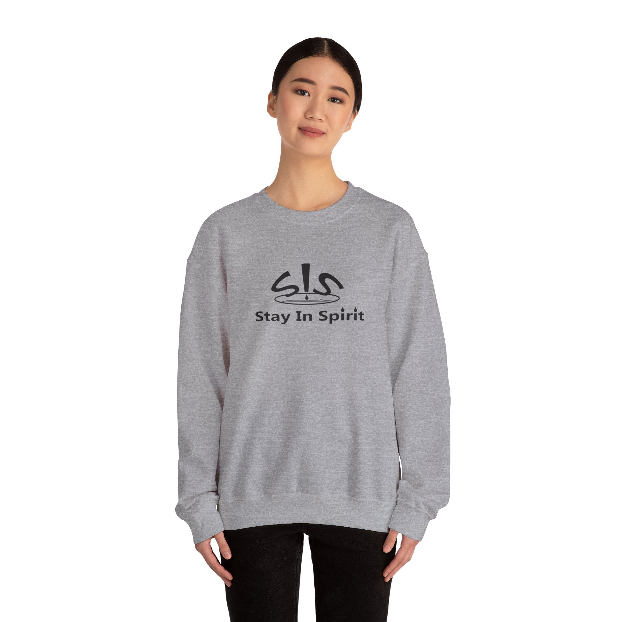 Stay In Spirit Logo (Black) Unisex Heavy Blend™ Crewneck Sweatshirt - Stay In Spirit Shop