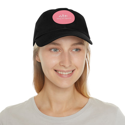 Stay In Spirit Dad Hat with Leather Round Patch