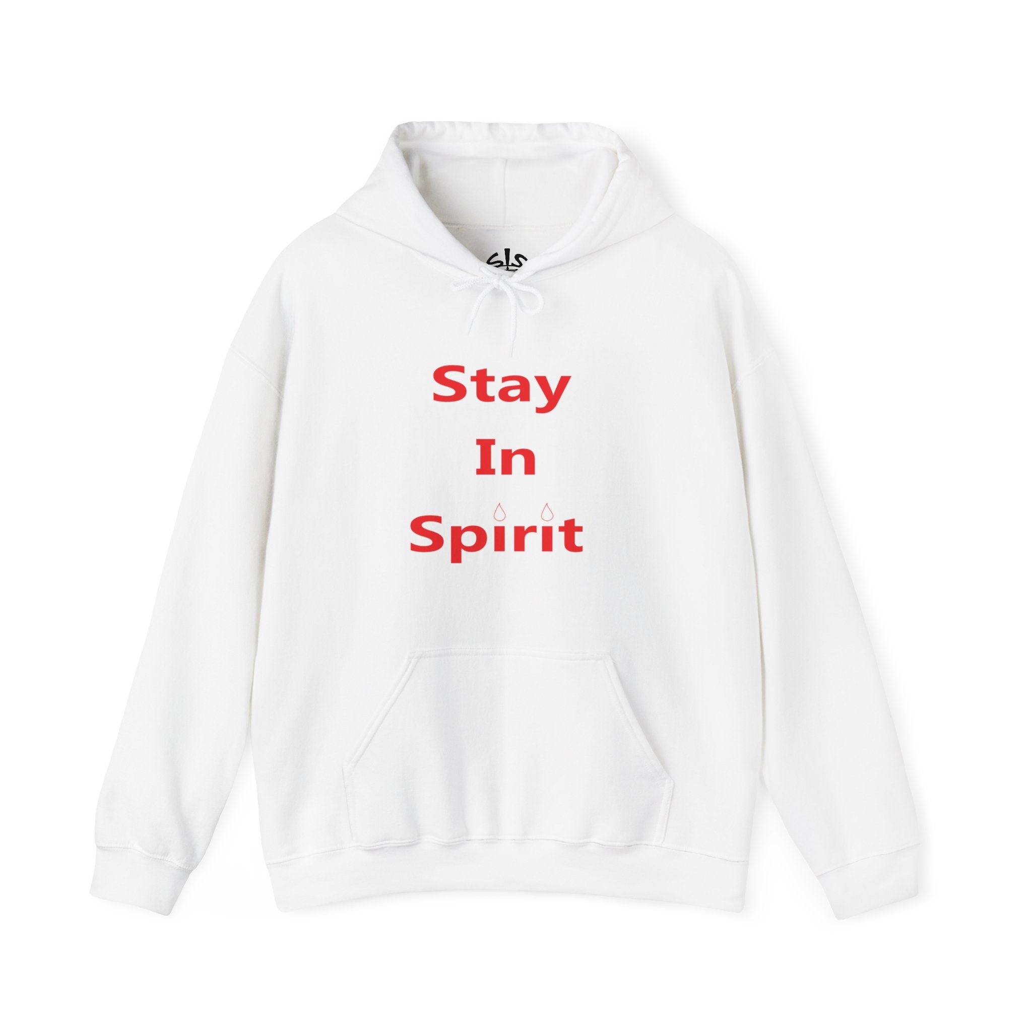 Stay In Spirit Red Lettered Unisex Heavy Blend™ Hooded Sweatshirt