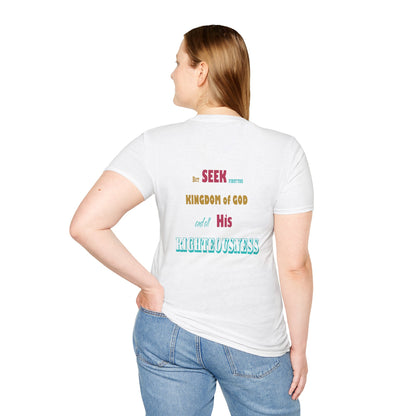 Seek First (Color) Unisex Softstyle T-Shirt